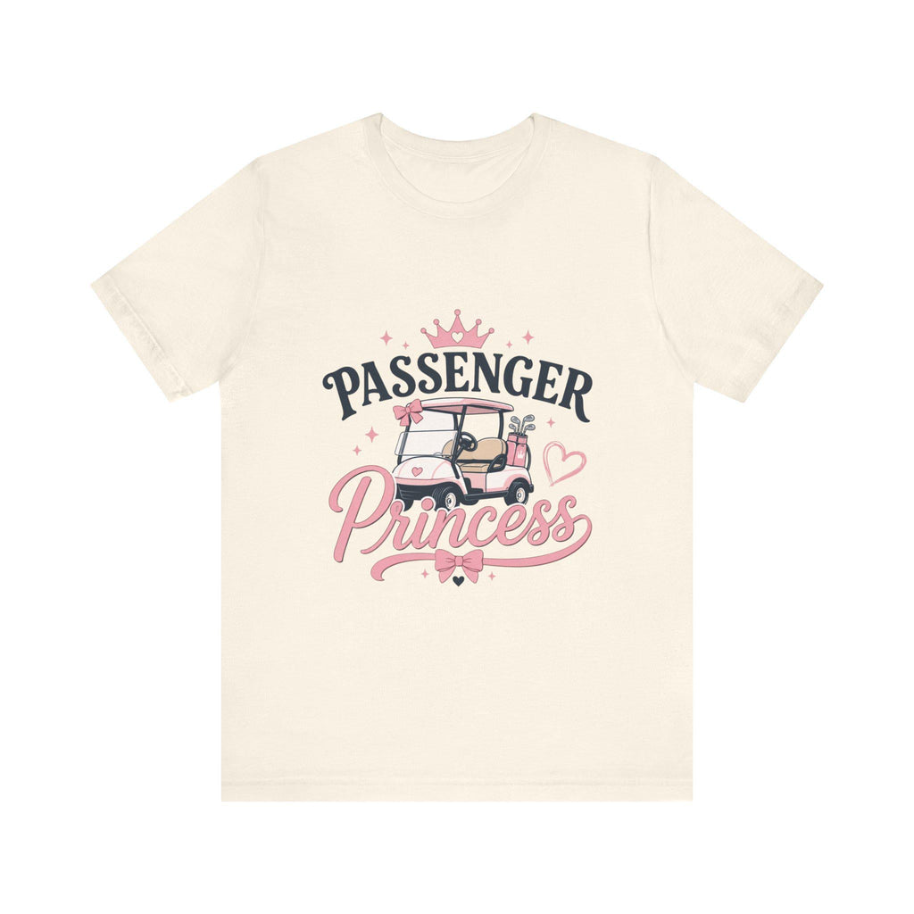 Passenger Princess Golf Cart T-Shirt | Pink Crown, Cute Golf Tee