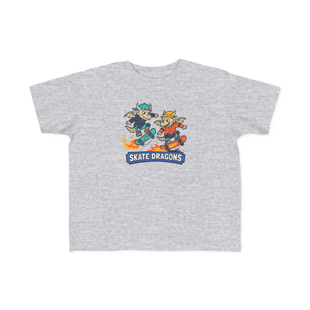 Skate Dragons toddler t-shirt | playful skateboarding dragon characters