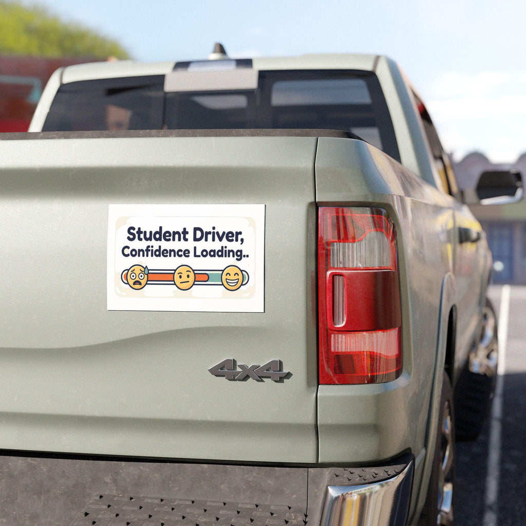 Student Driver Confidence Loading car magnet | Funny Learner Driver Sign