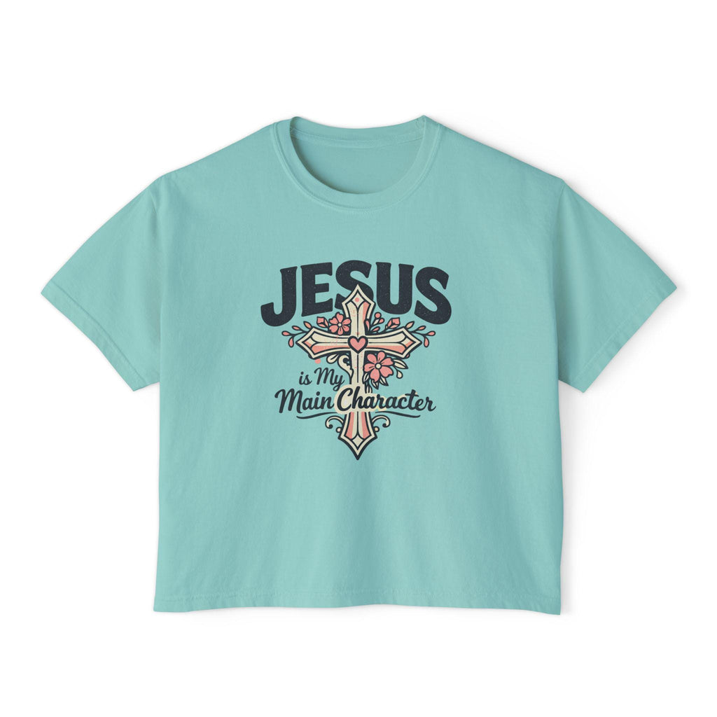 Jesus Is My Main Character Tee | Floral Cross Christian Shirt