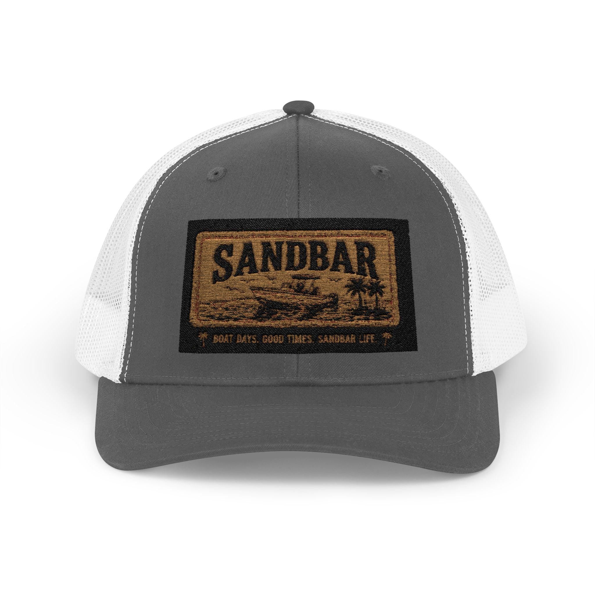 Sandbar Doormat Logo Snapback Cap | Trucker Hat, Mesh Back