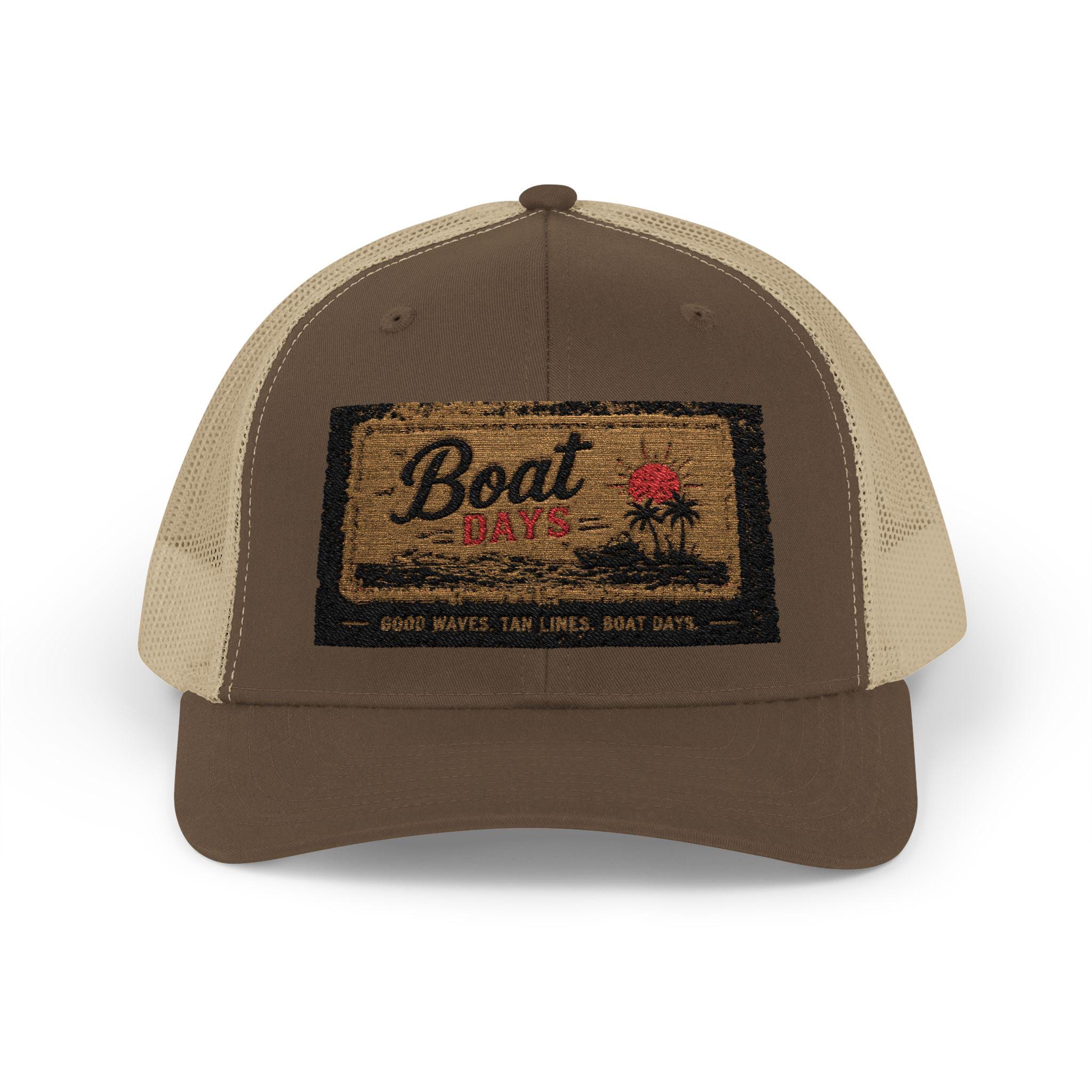 Boat Co. Doormat Graphic Trucker Cap | Vintage Nautical Patch