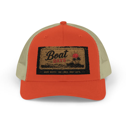 Boat Co. Doormat Graphic Trucker Cap | Vintage Nautical Patch