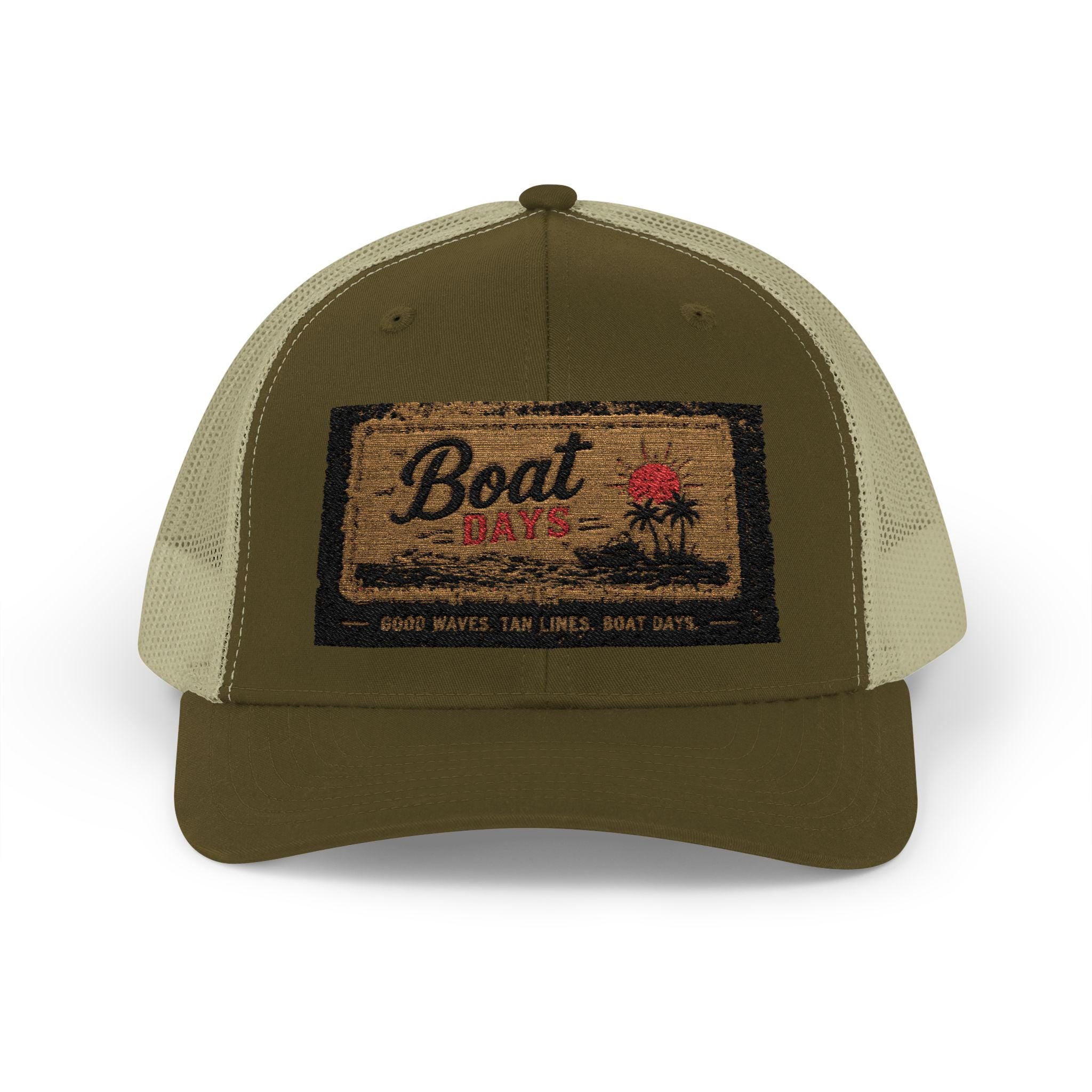 Boat Co. Doormat Graphic Trucker Cap | Vintage Nautical Patch