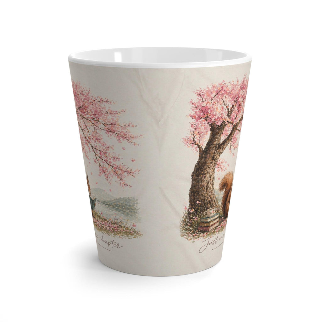 Cherry Blossom Squirrel Latte Mug | Reading Tree Ceramic Mug