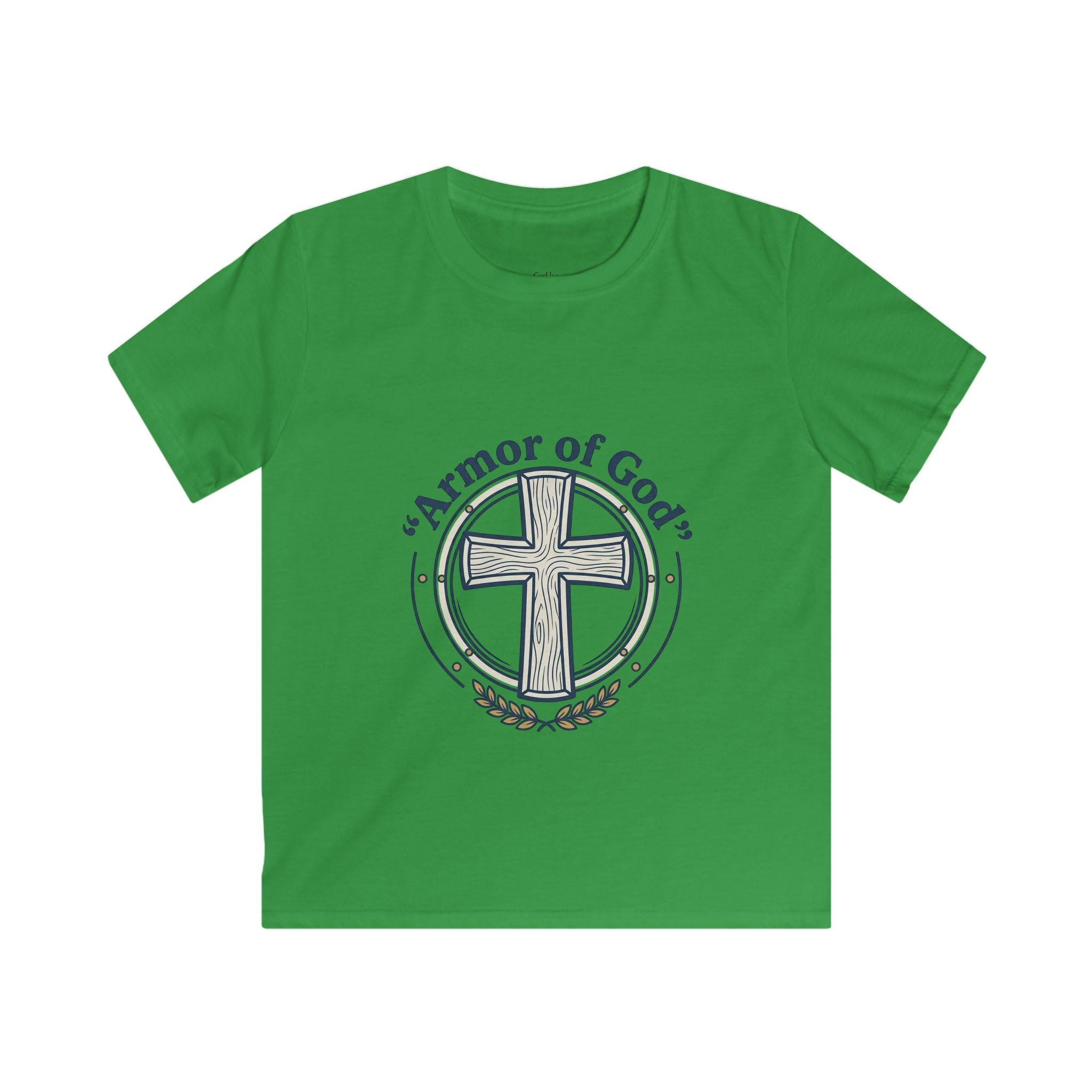 Armor of God Cross Kids Tee | Christian Faith Children Shirt