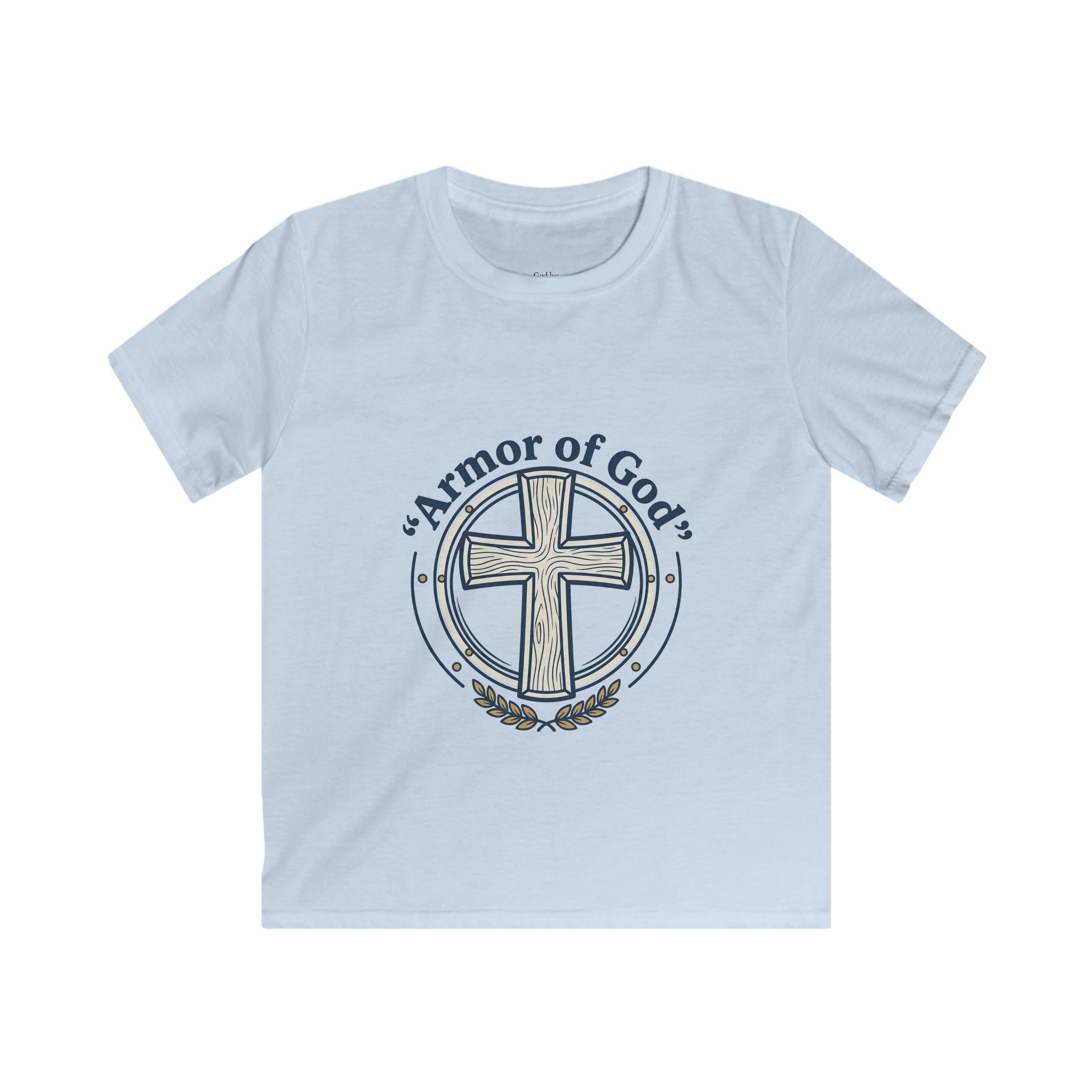 Armor of God Cross Kids Tee | Christian Faith Children Shirt