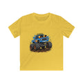 Blue Monster Truck Kids Tee | Mud Splash Racing, Off-Road Vehicle