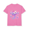 Kawaii Jellyfish Kids T-Shirt | Pastel Pink Purple Cute Octopus