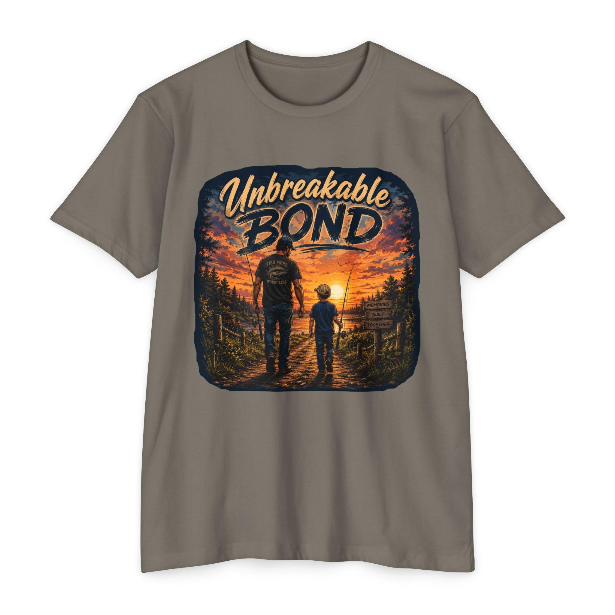 Unbreakable Bond Dad and Son T-Shirt | Father Son Sunset Design