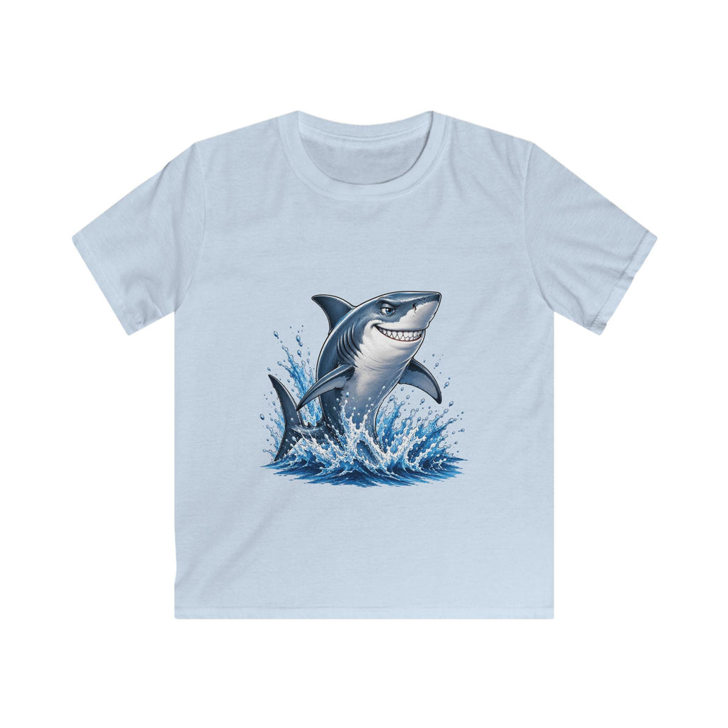 Jumping Shark Kids Tee | Playful Ocean Waves, Marine Animal Shirt