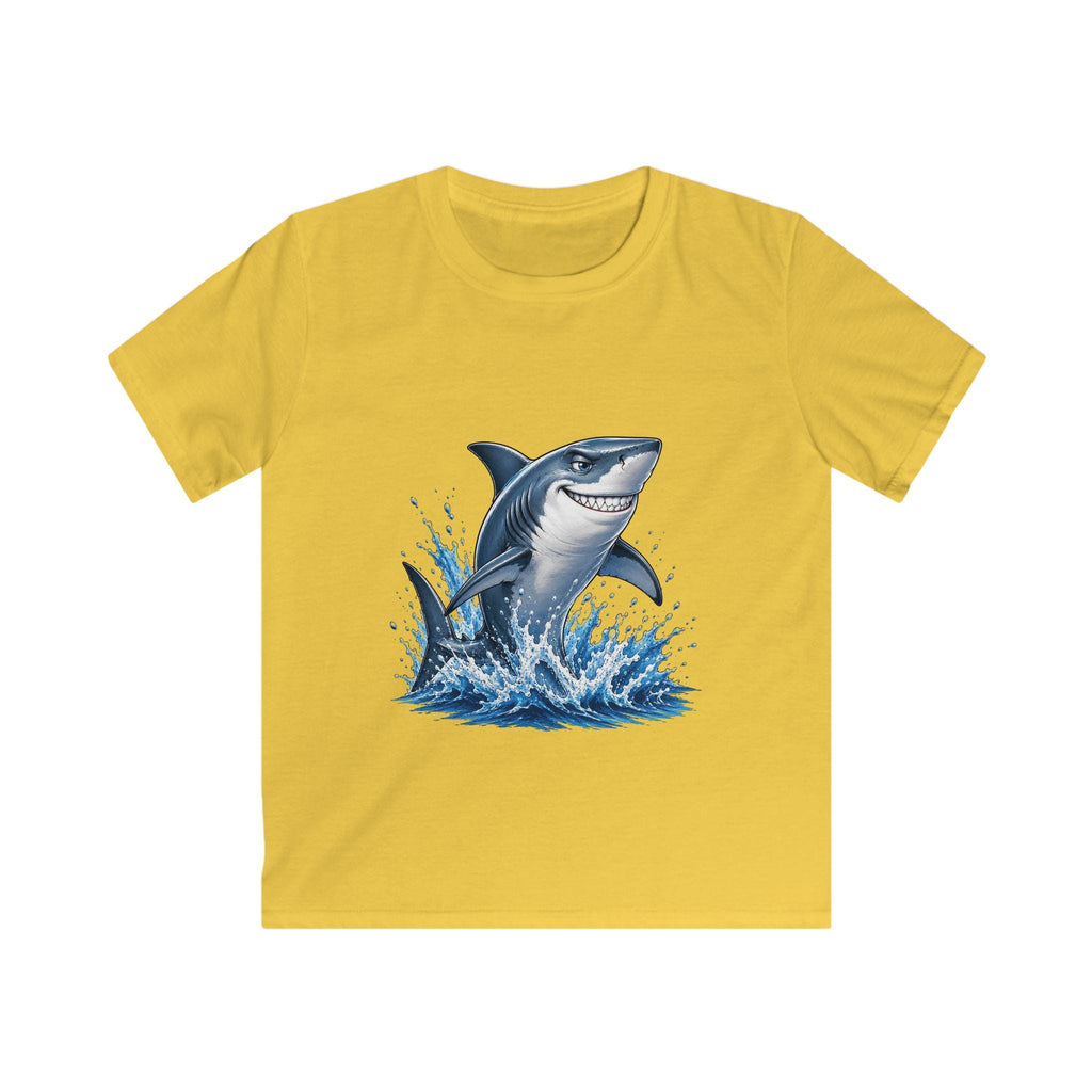 Jumping Shark Kids Tee | Playful Ocean Waves, Marine Animal Shirt
