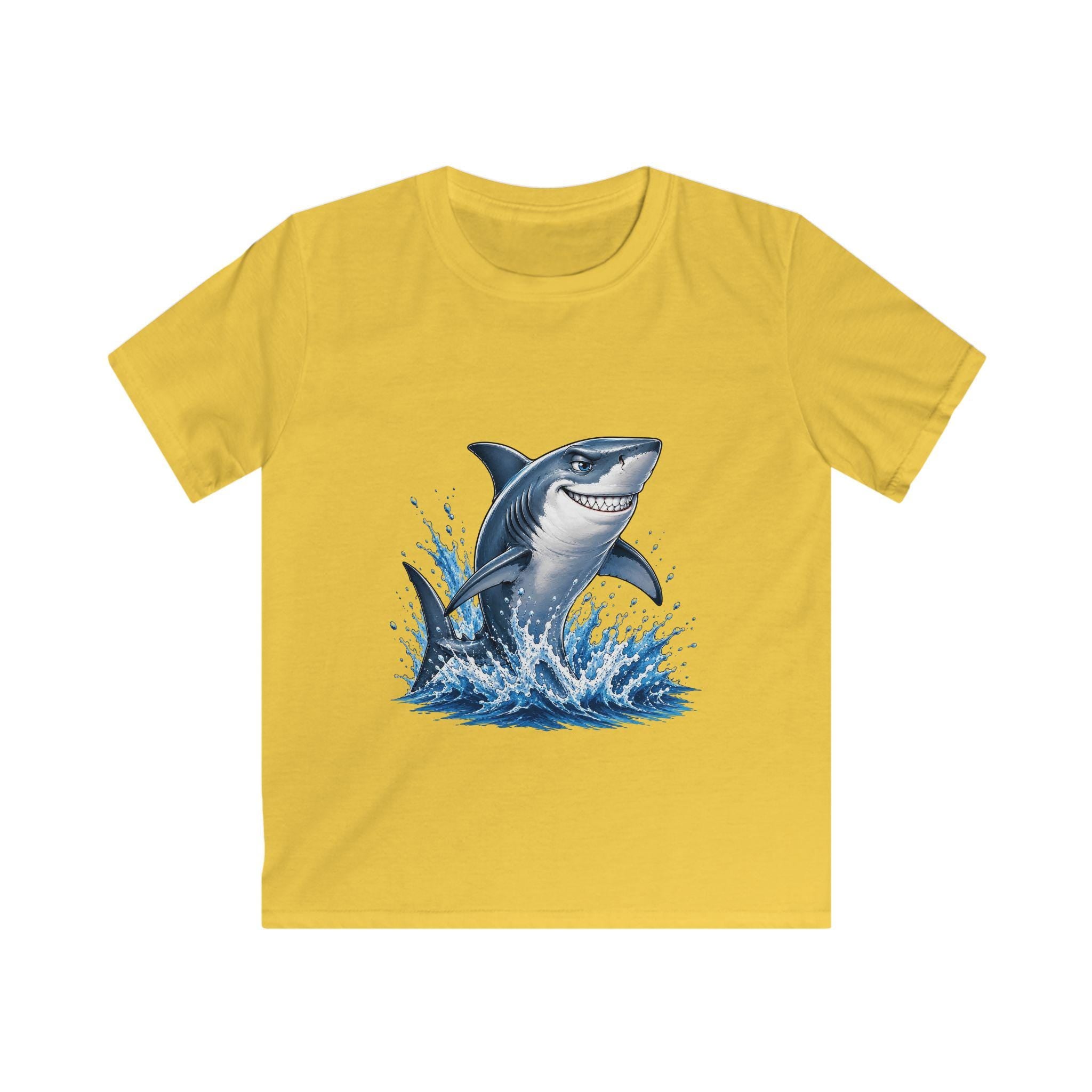 Jumping Shark Kids Tee | Playful Ocean Waves, Marine Animal Shirt