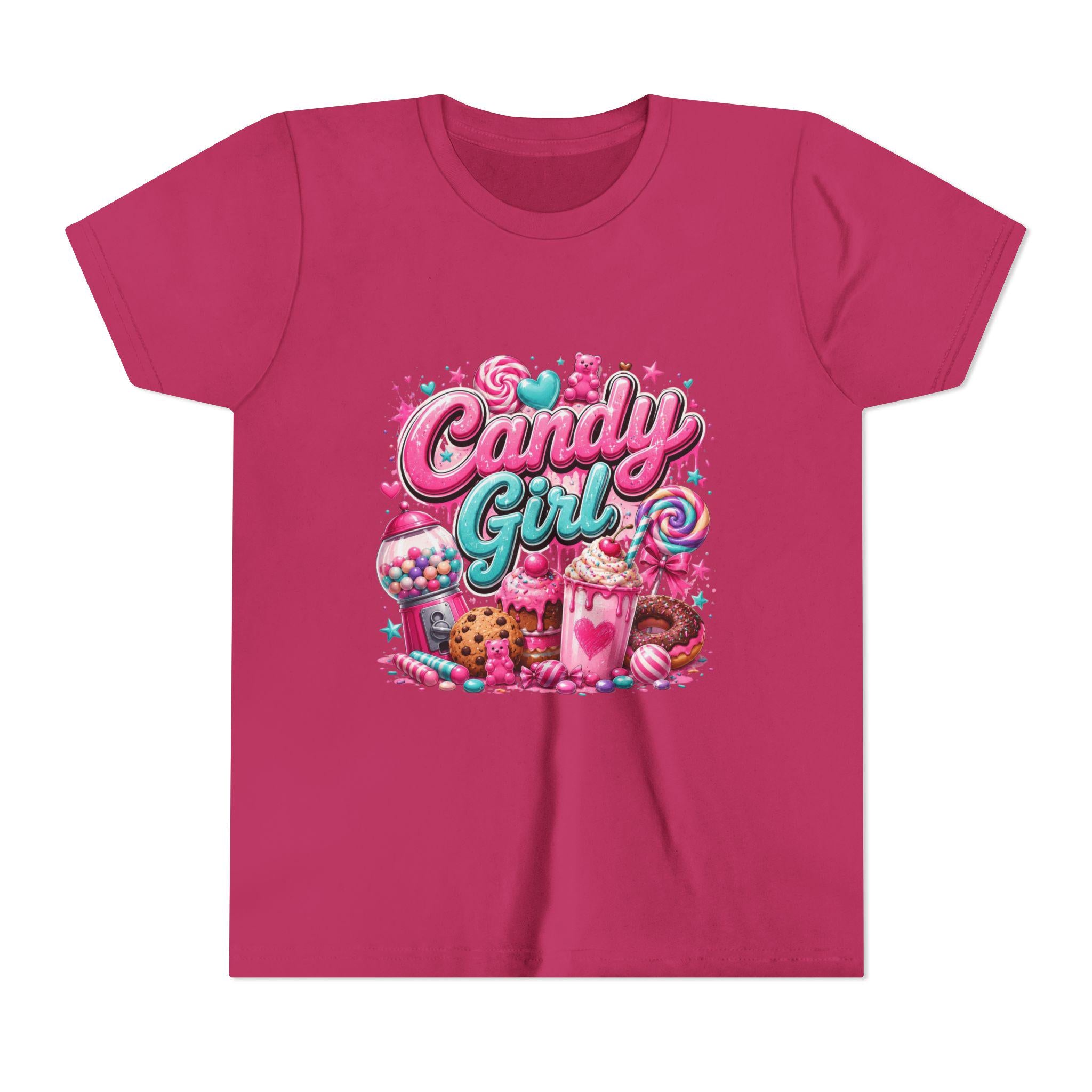 Candy Girl Youth Tee | Pink Sweets Graphic Shirt