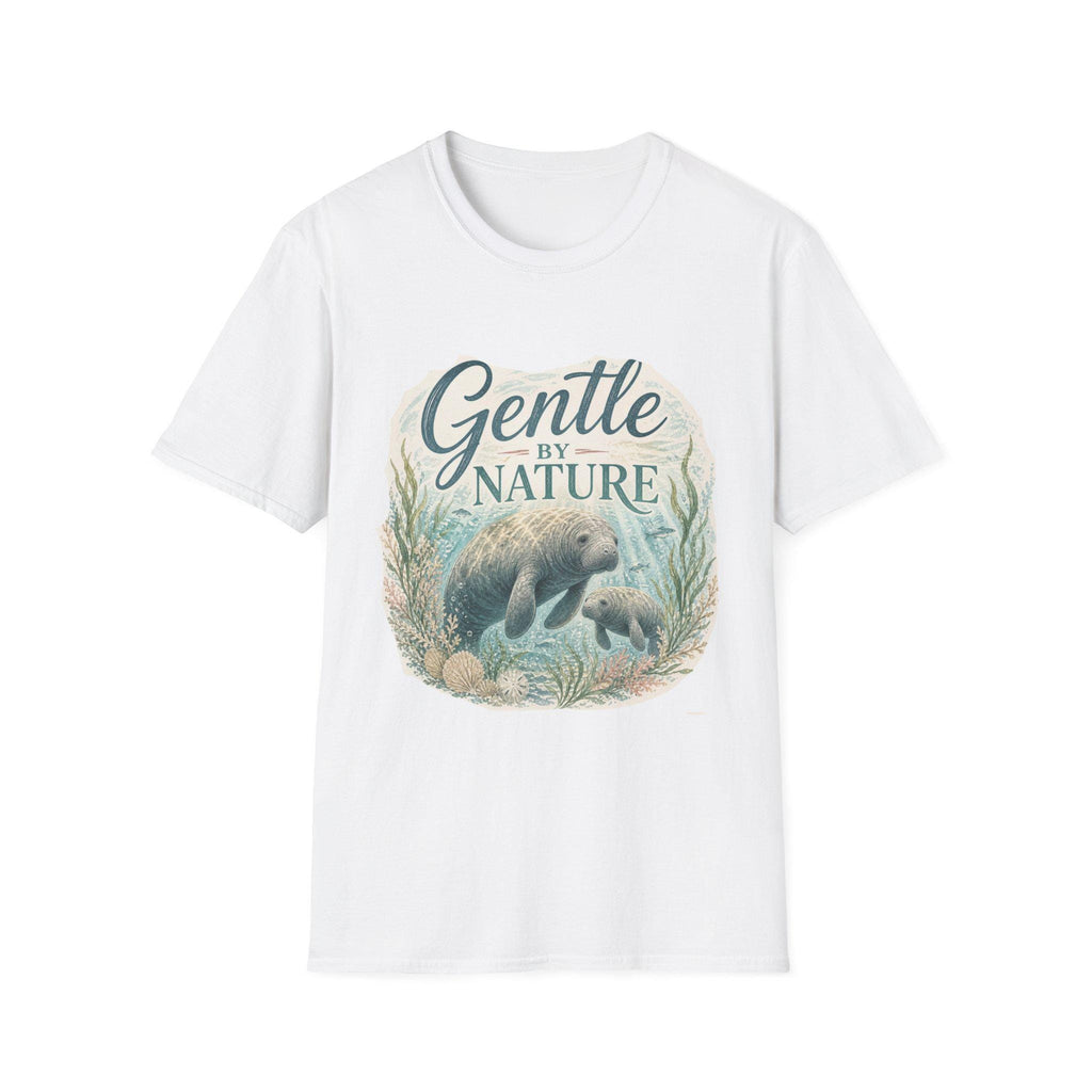 Gentle by Nature Manatee Illustration T-Shirt | Ocean Wildlife Tee