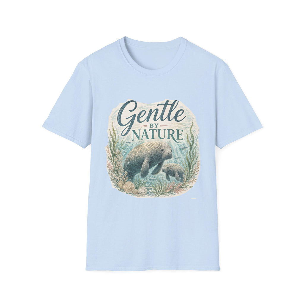 Gentle by Nature Manatee Illustration T-Shirt | Ocean Wildlife Tee