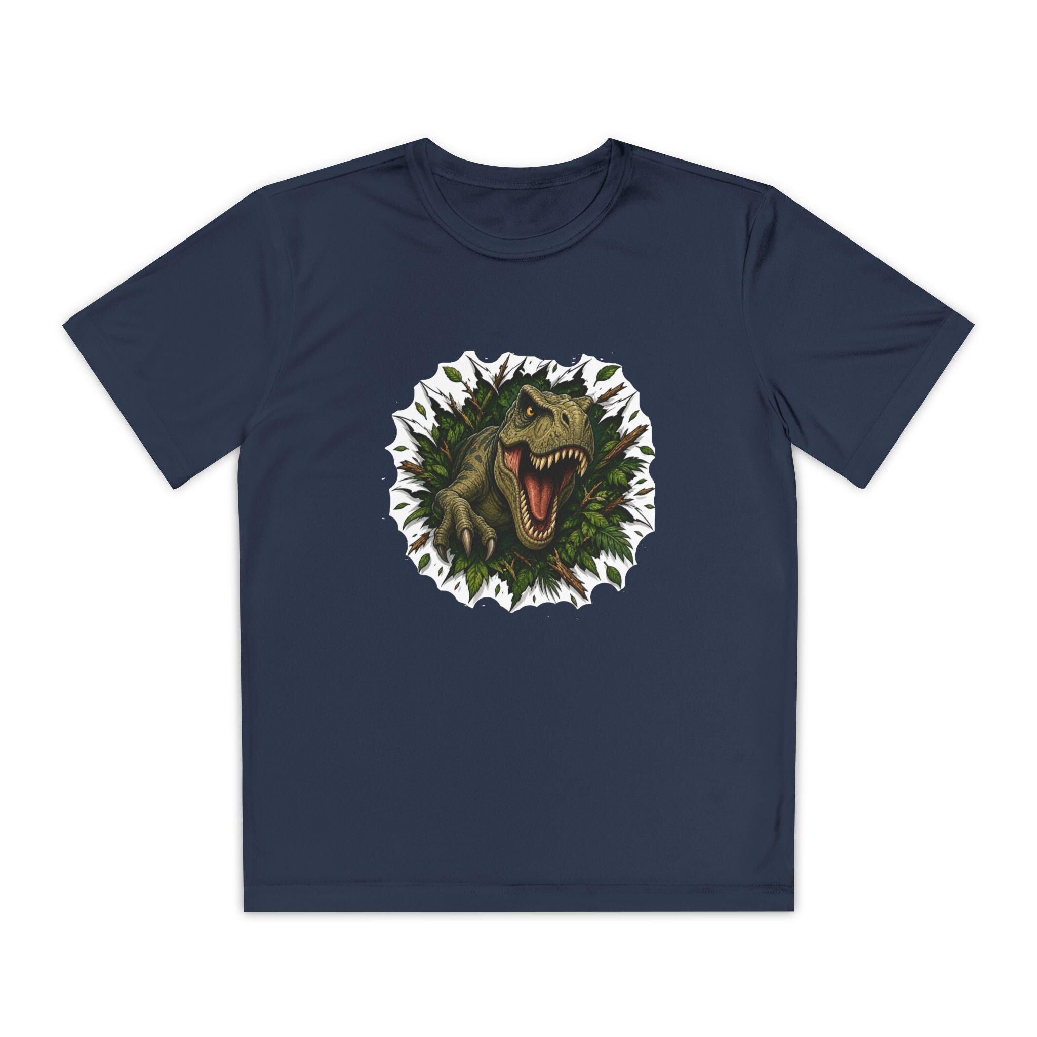 Roaring T-Rex Dinosaur Youth Tee | Dino Jungle Graphic, Kids Shirt