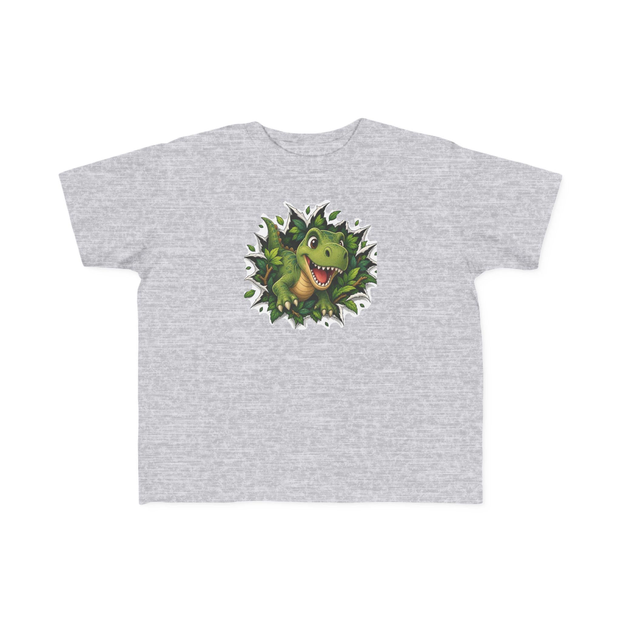 Rex Peeking Dinosaur Toddler Tee | Cute Green Dino Graphic