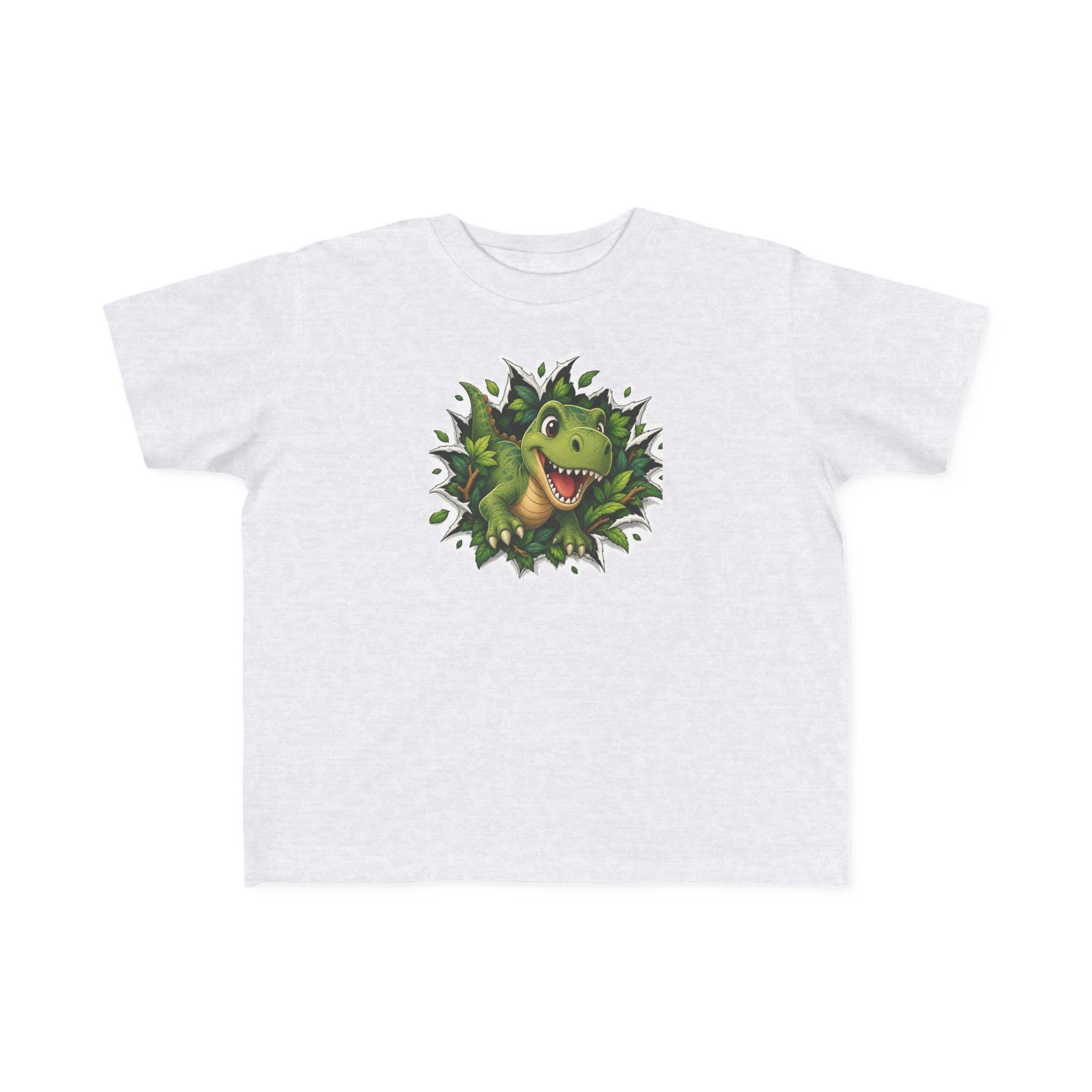 Rex Peeking Dinosaur Toddler Tee | Cute Green Dino Graphic