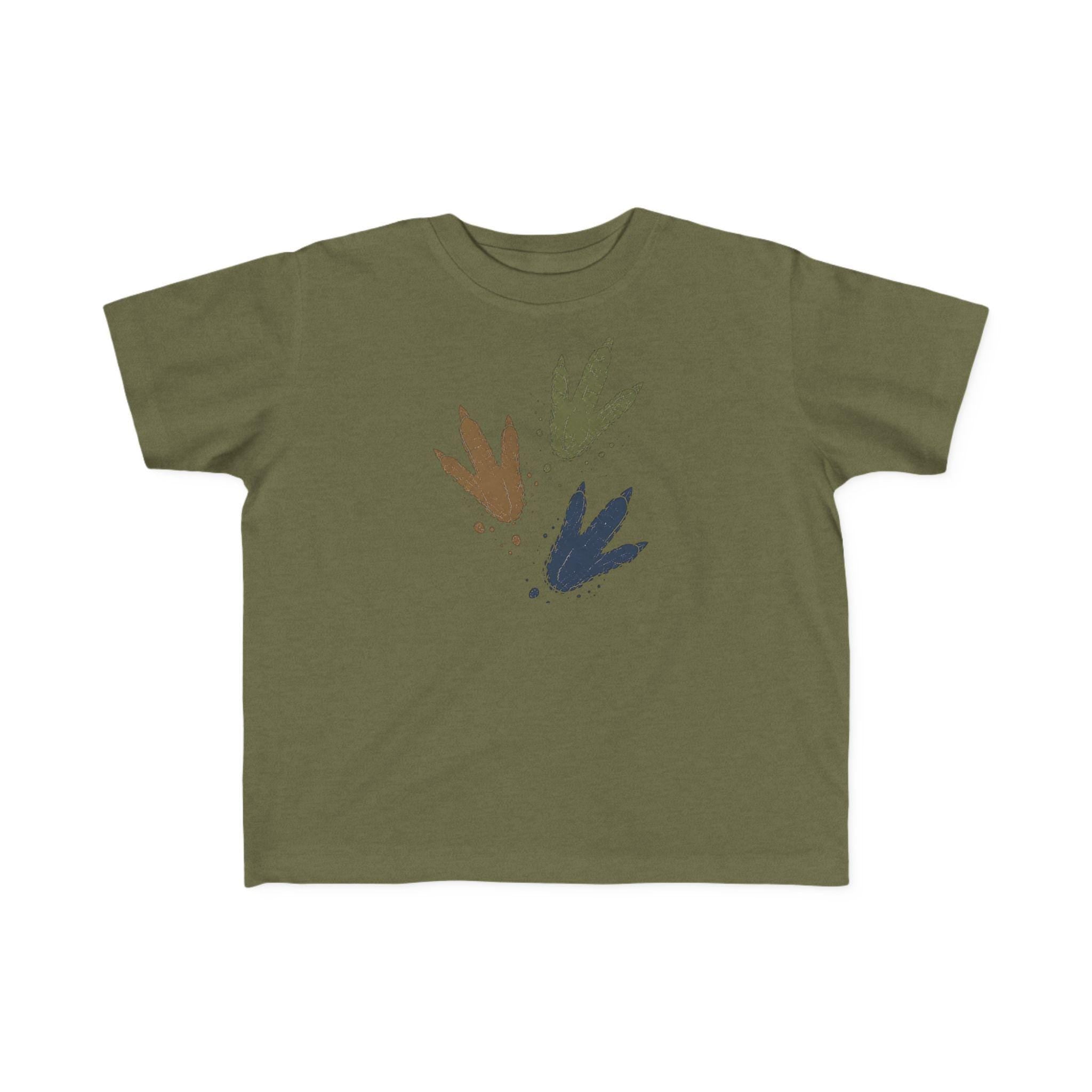 Dinosaur Footprints Toddler Tee | Dino Tracks Shirt