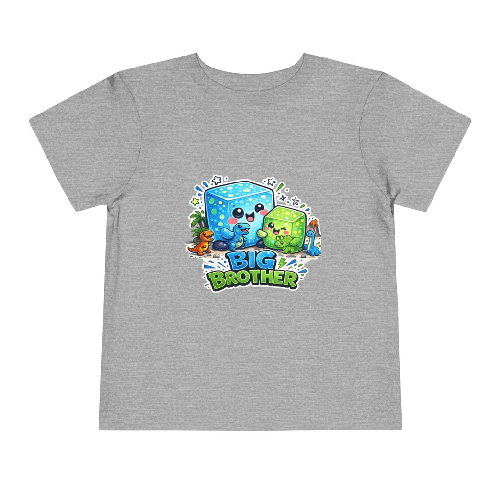 Cute Ice Cube Characters Big Brother Toddler Tee | Sibling Announcement Shirt