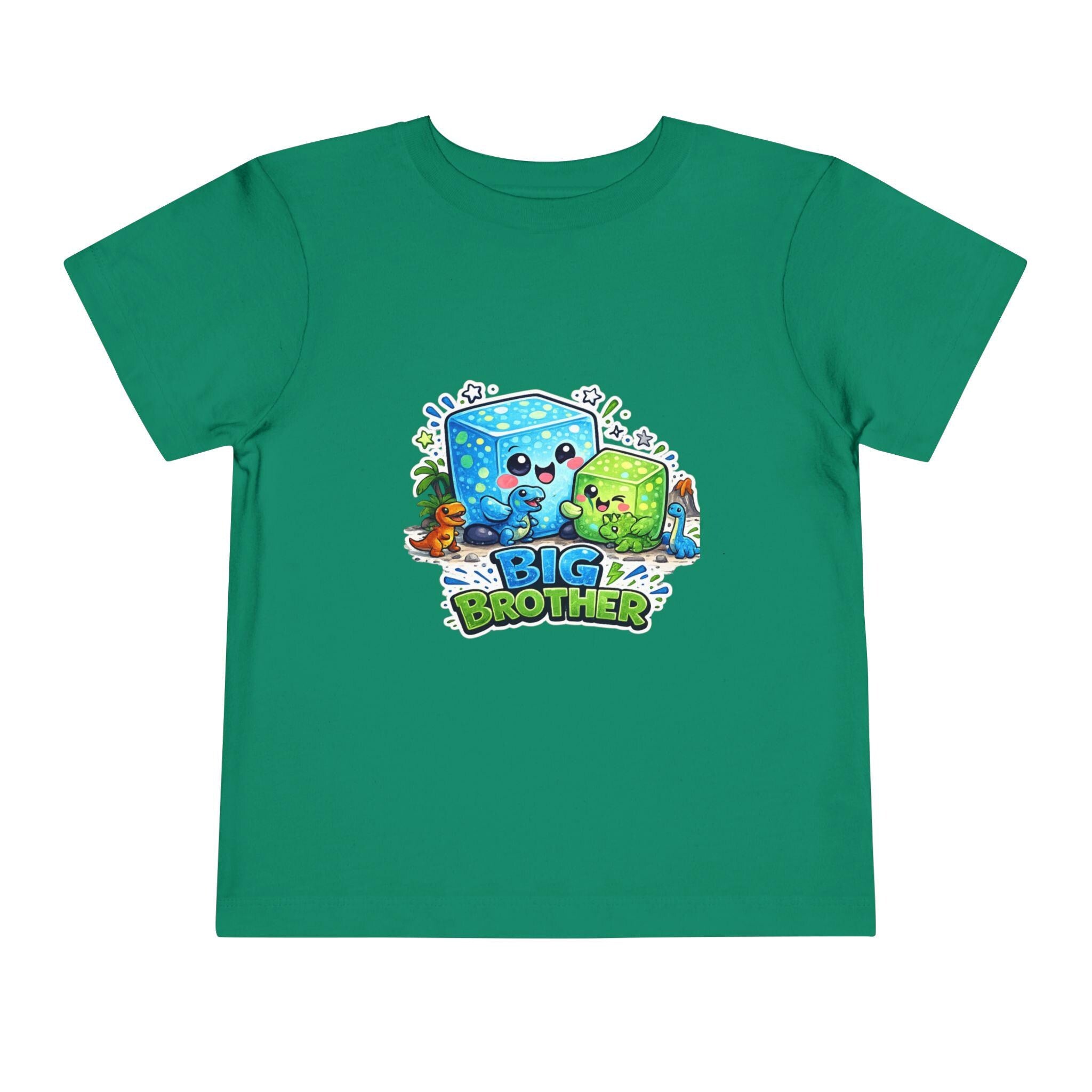 Cute Ice Cube Characters Big Brother Toddler Tee | Sibling Announcement Shirt