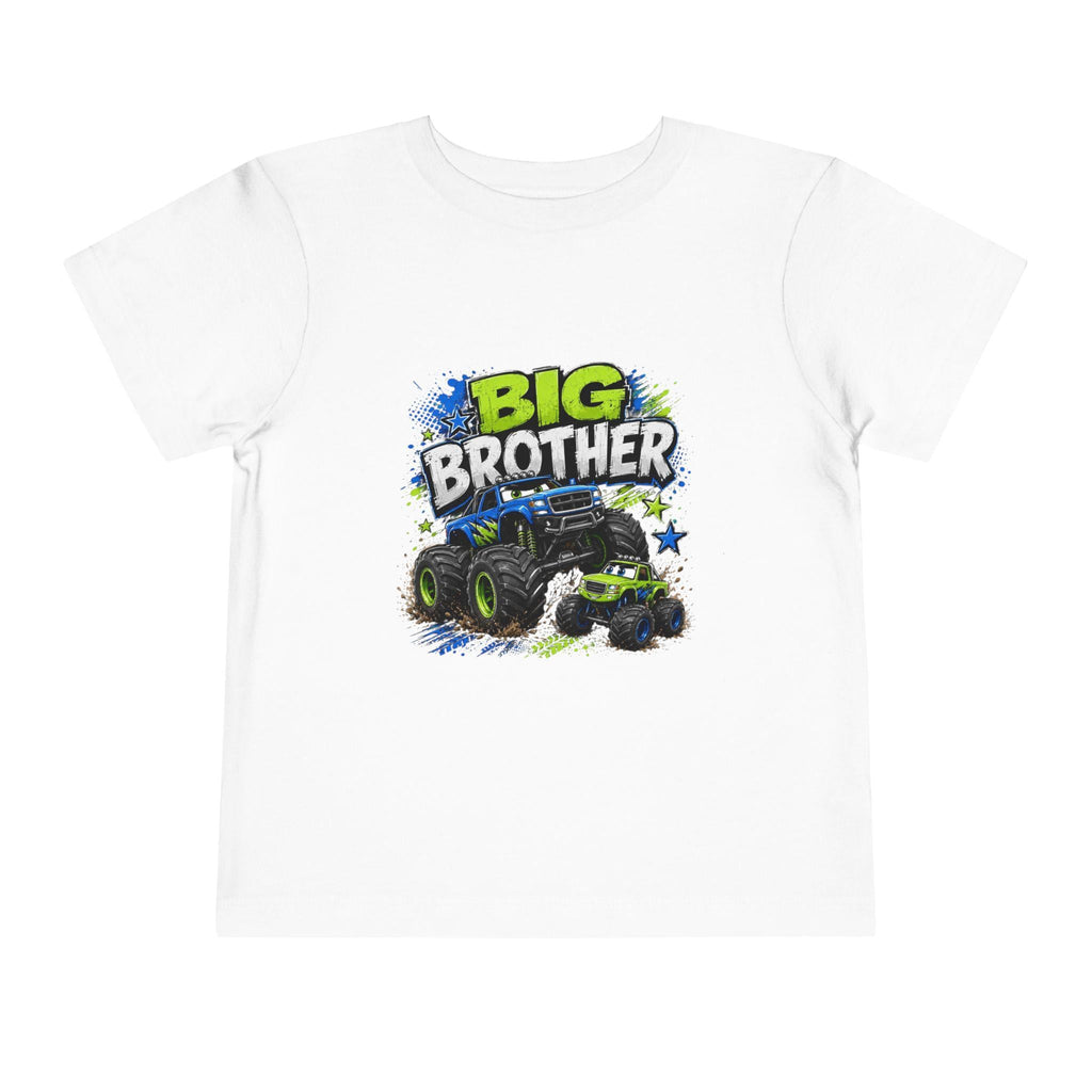 Big Brother Monster Truck Toddler Tee | Kids Racing Shirt