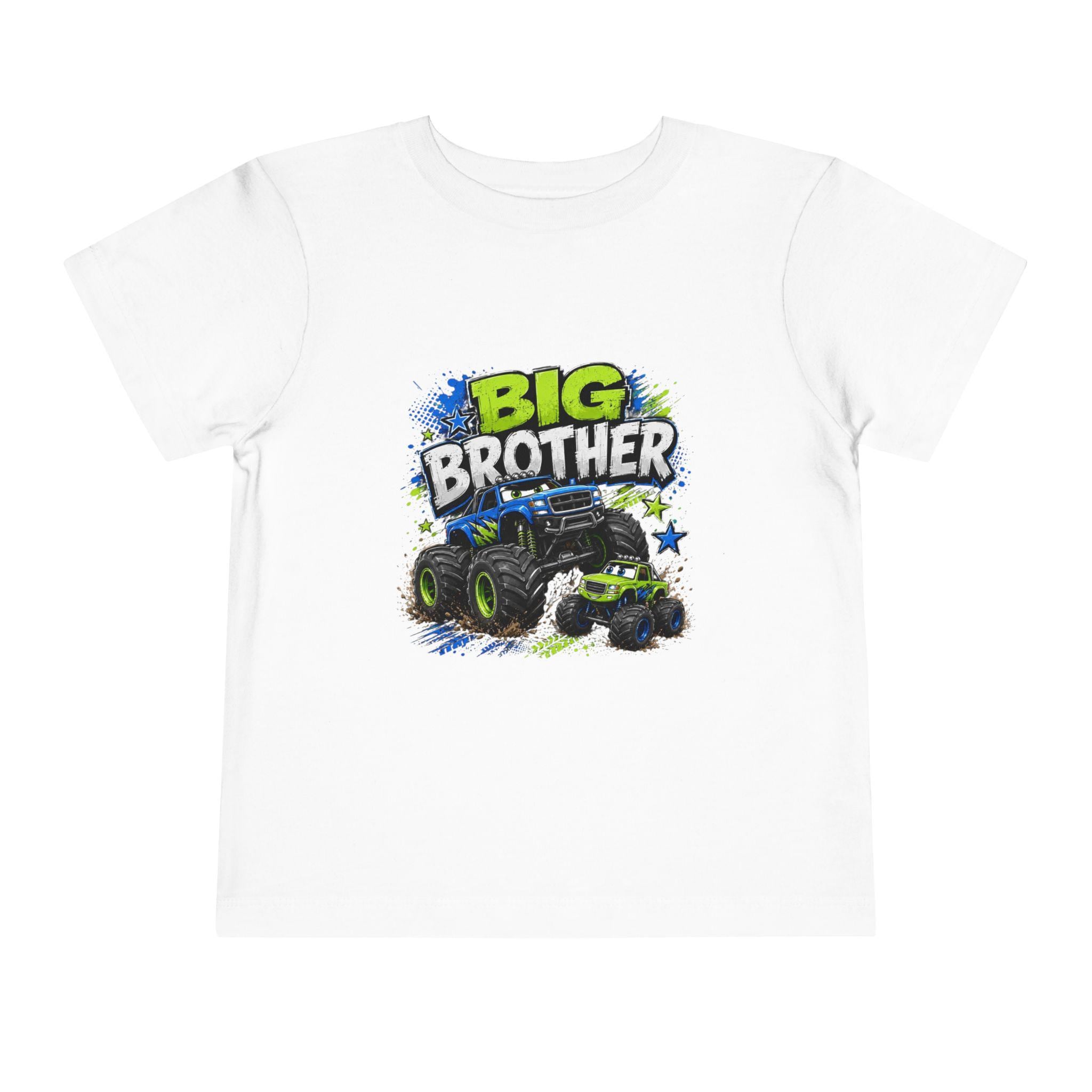 Big Brother Monster Truck Toddler Tee | Kids Racing Shirt