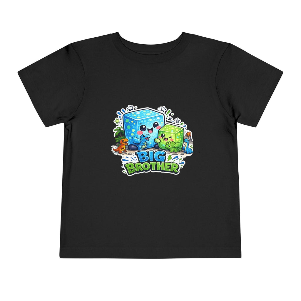 Cute Ice Cube Characters Big Brother Toddler Tee | Sibling Announcement Shirt