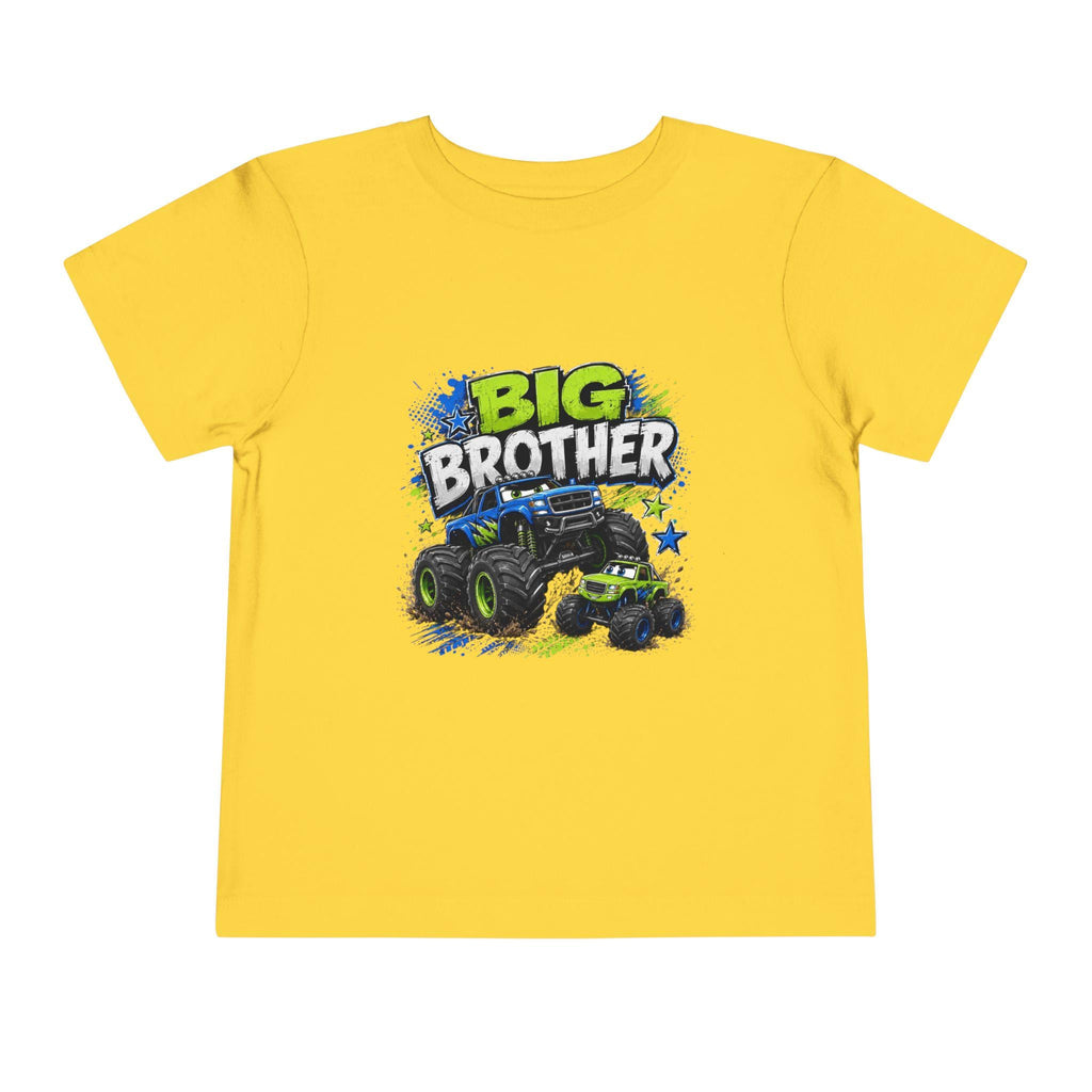 Big Brother Monster Truck Toddler Tee | Kids Racing Shirt