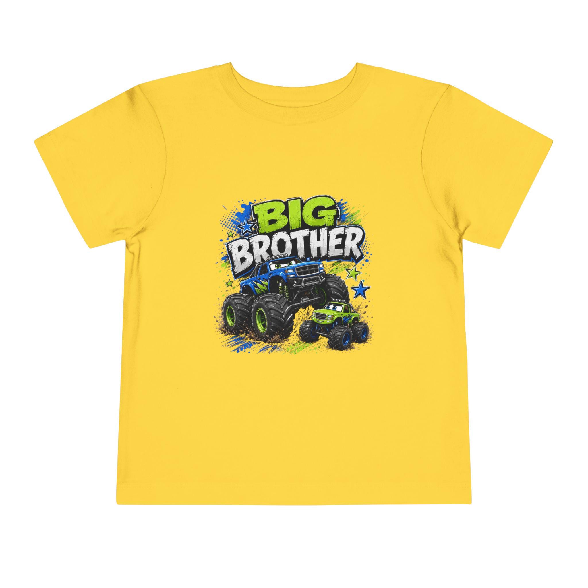 Big Brother Monster Truck Toddler Tee | Kids Racing Shirt