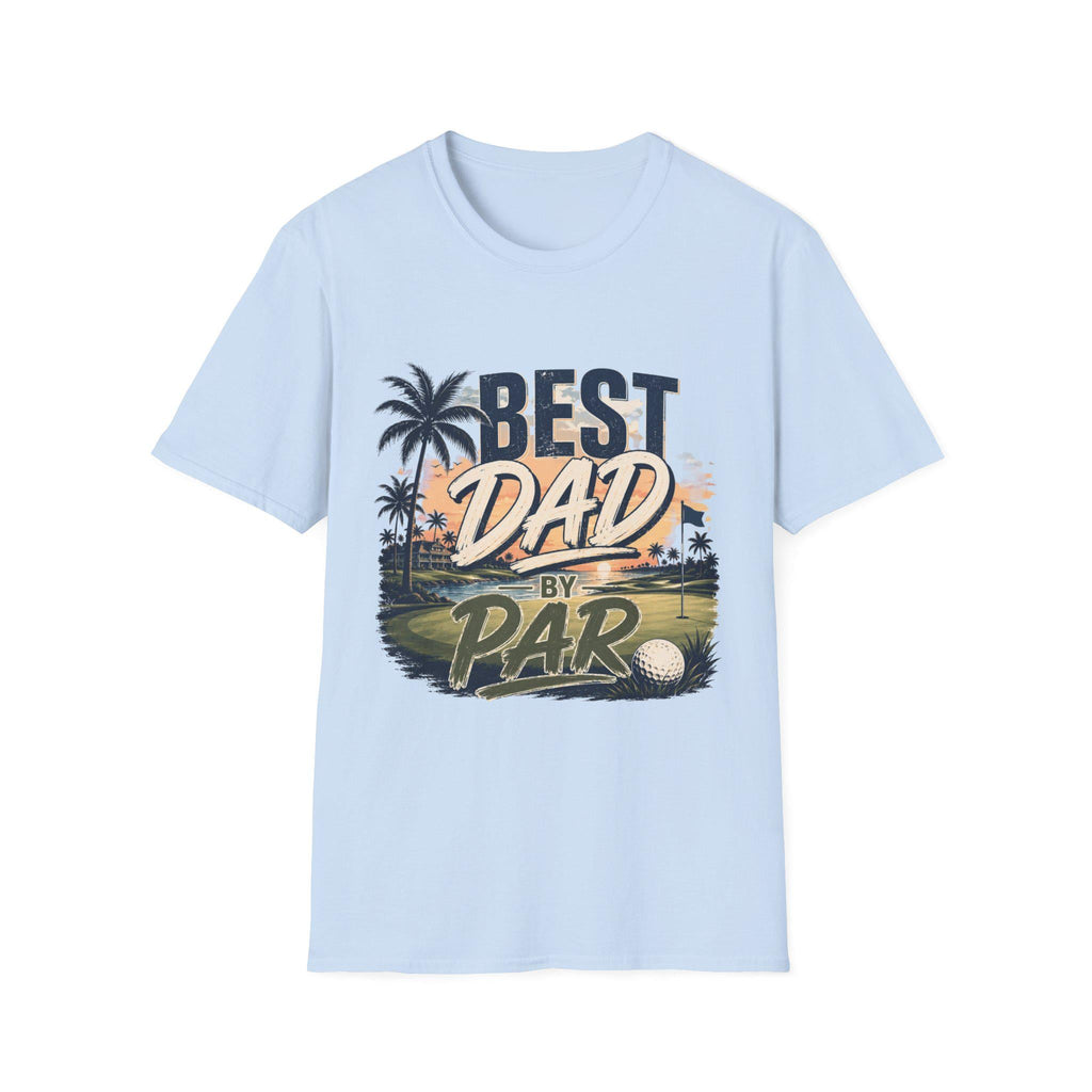 Best Dad by Par T-Shirt | Golf Father's Day Vintage Golf Course Design