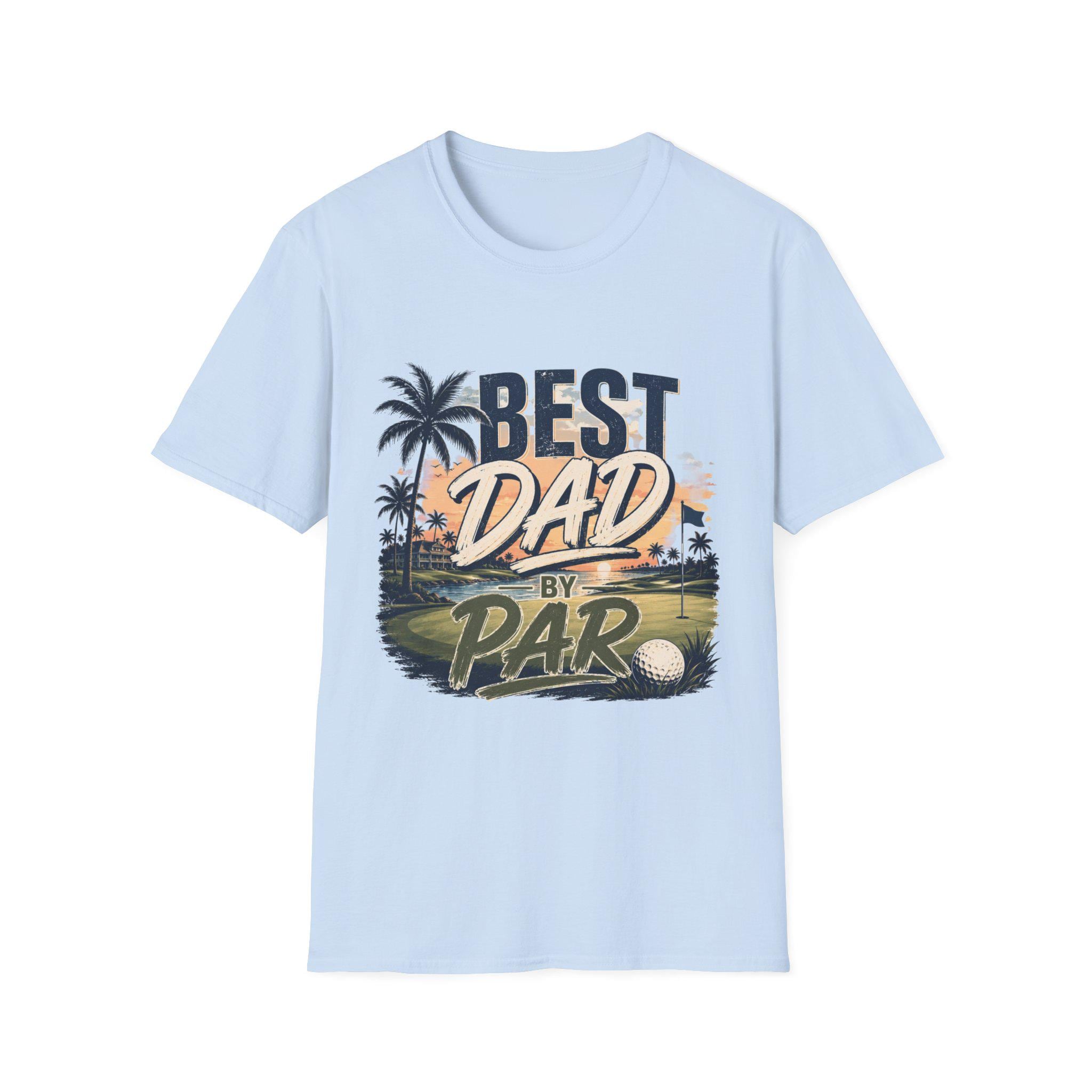 Best Dad by Par T-Shirt | Golf Father's Day Vintage Golf Course Design
