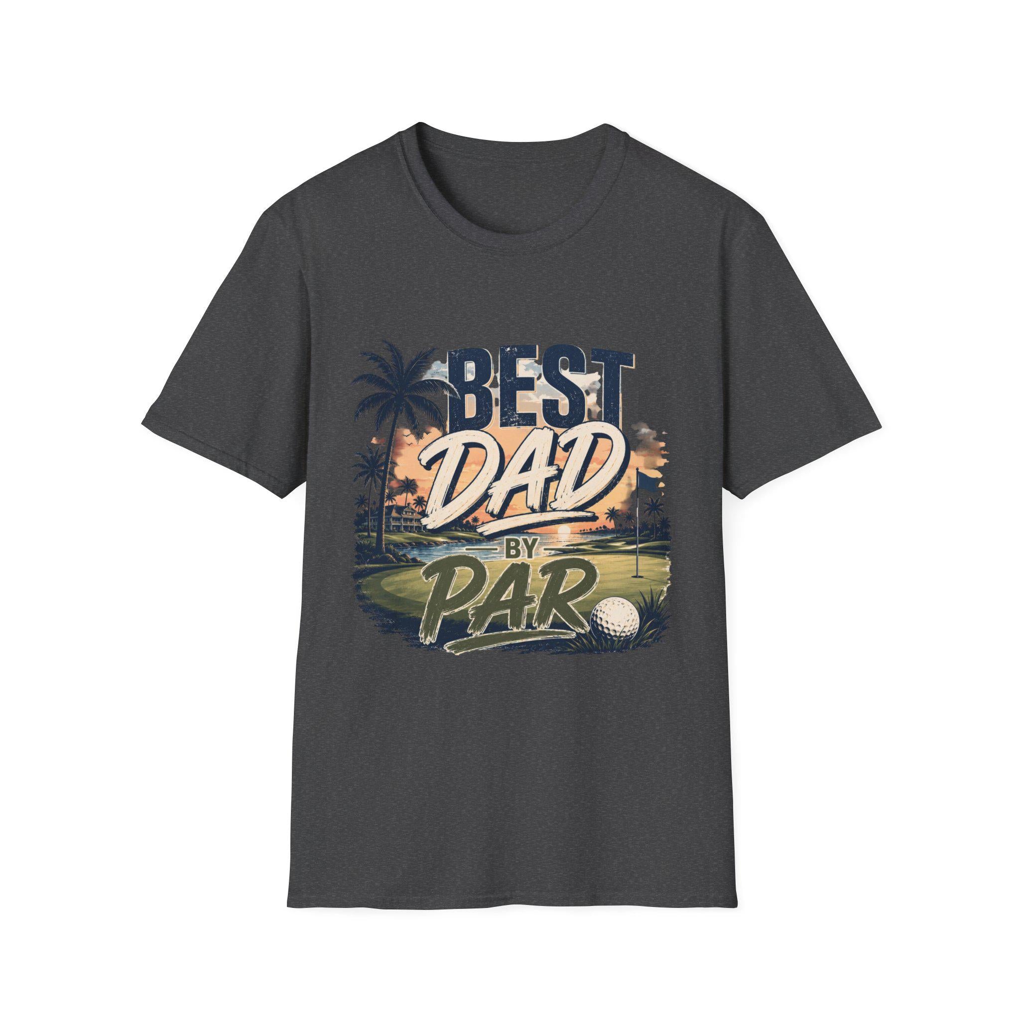 Best Dad by Par T-Shirt | Golf Father's Day Vintage Golf Course Design