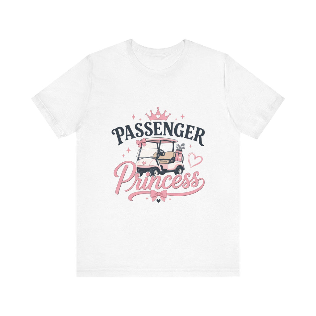 Passenger Princess Golf Cart T-Shirt | Pink Crown, Cute Golf Tee