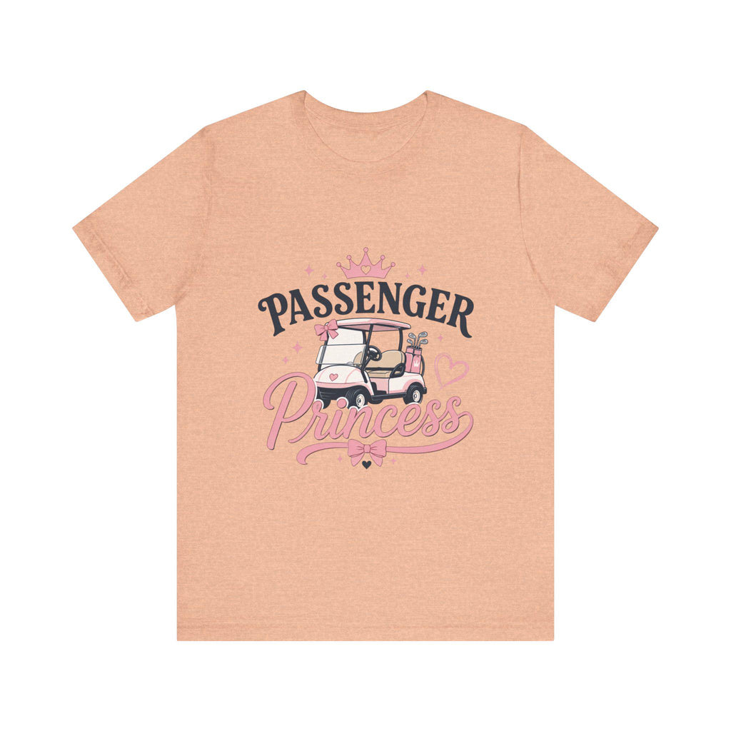 Passenger Princess Golf Cart T-Shirt | Pink Crown, Cute Golf Tee