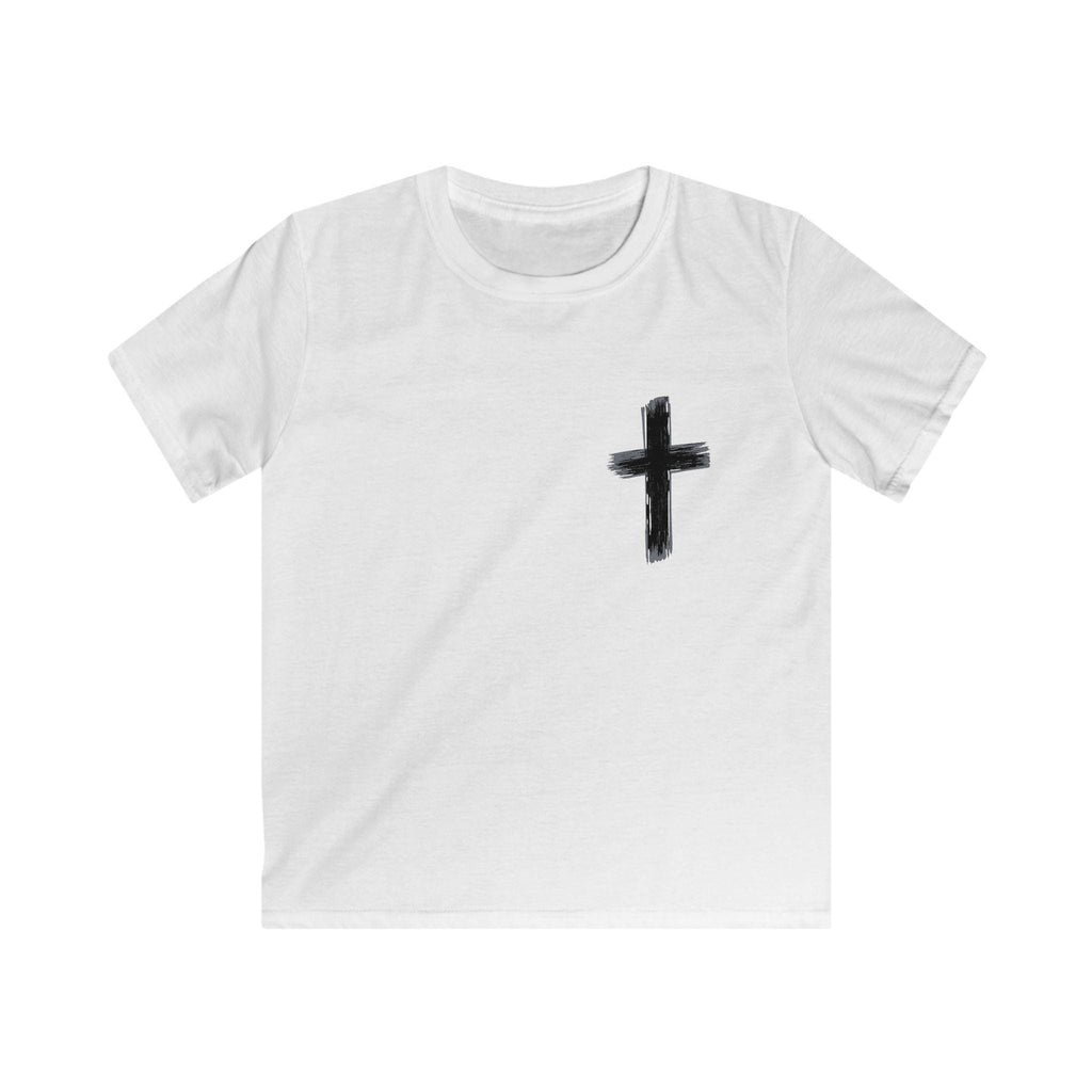 Jesus Has My Back kids tee | Christian cross shirt