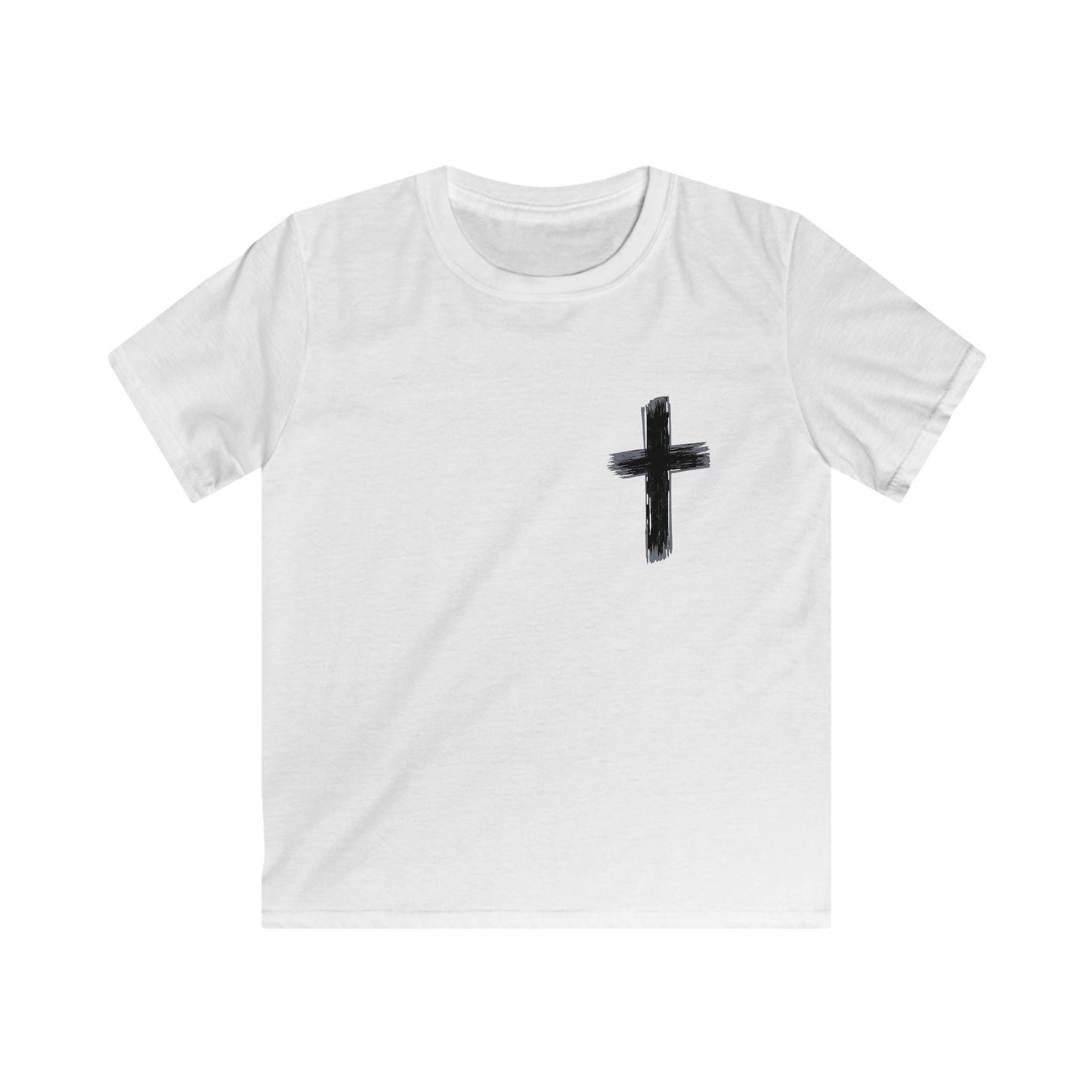 Jesus Has My Back kids tee | Christian cross shirt