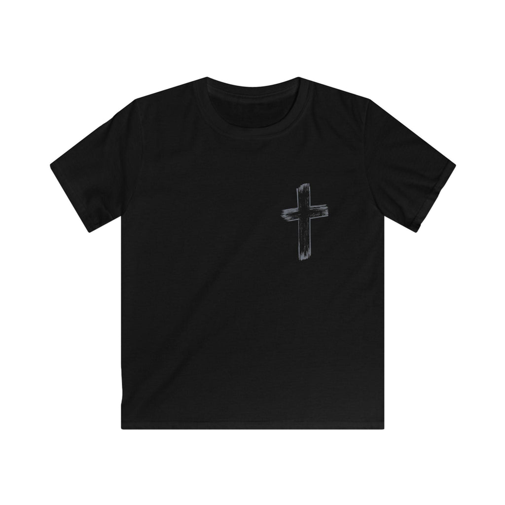 Jesus Has My Back kids tee | Christian cross shirt