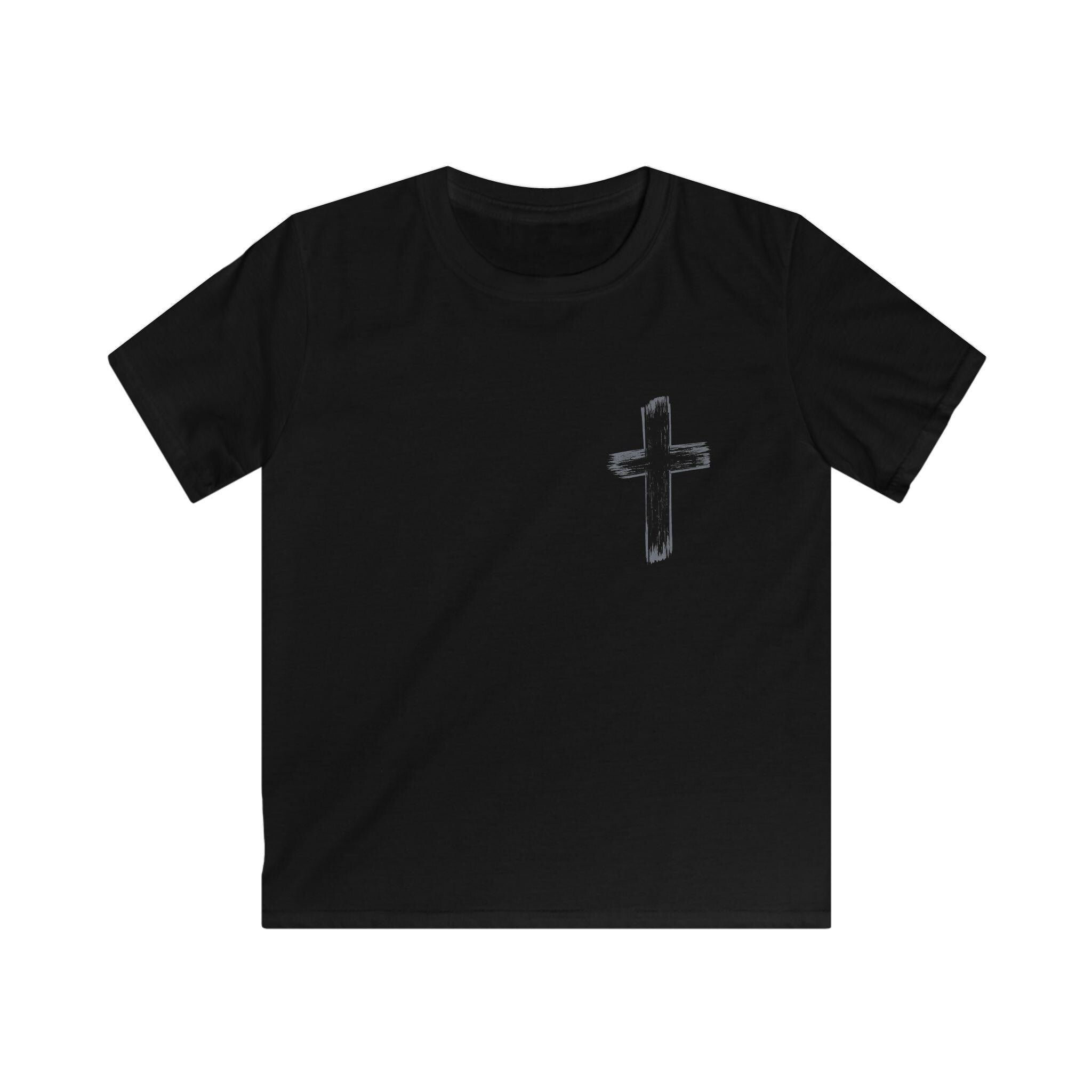 Jesus Has My Back kids tee | Christian cross shirt