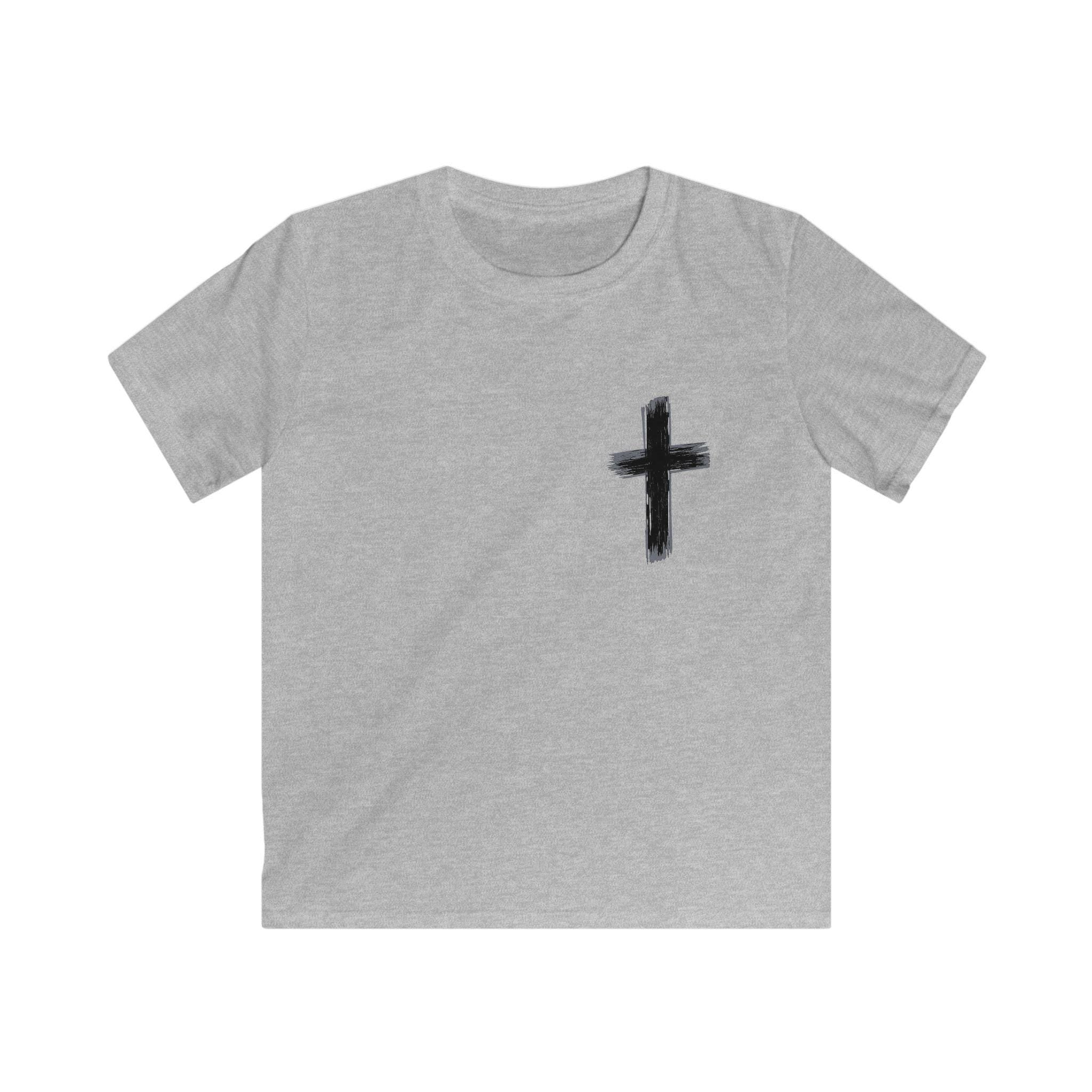 Jesus Has My Back kids tee | Christian cross shirt