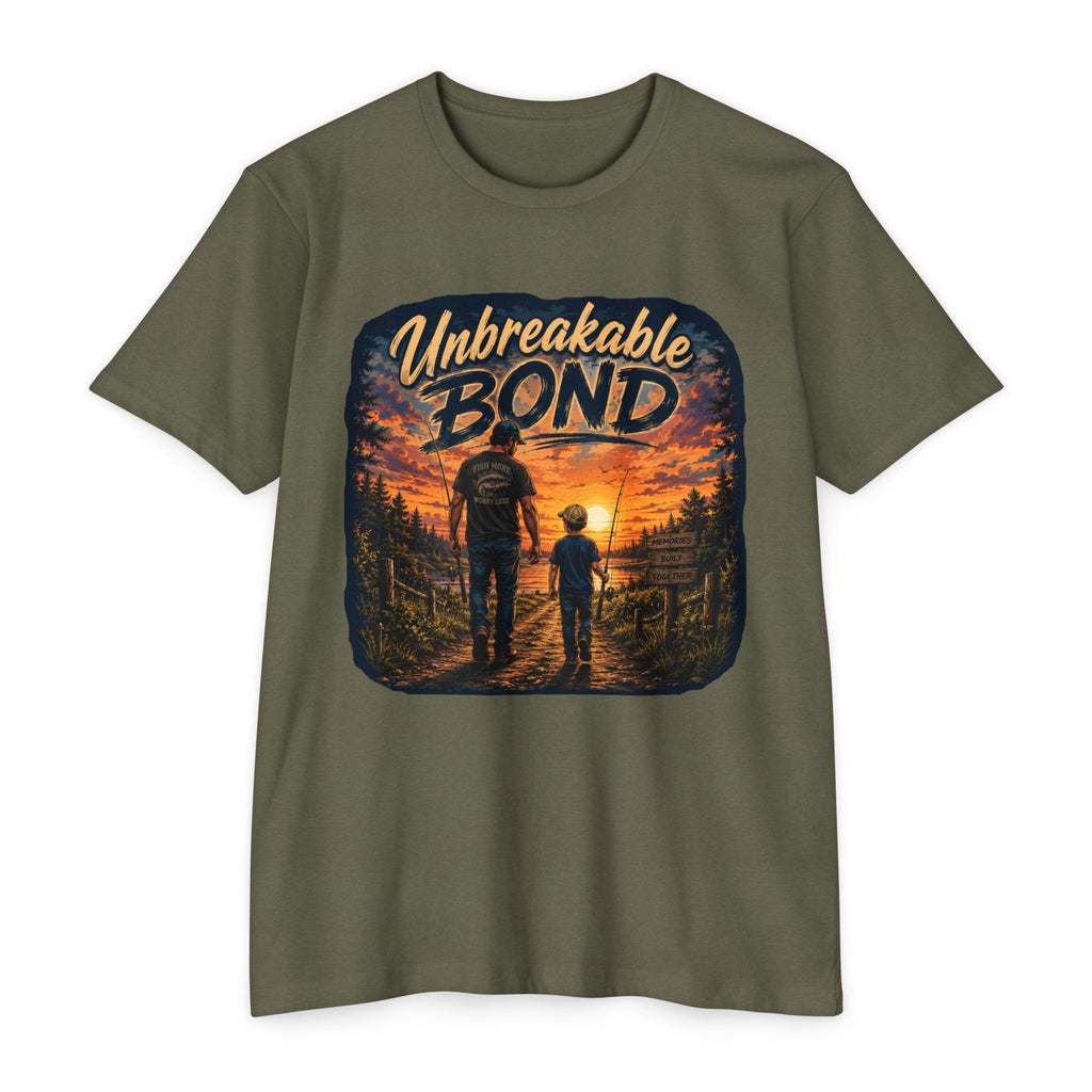 Unbreakable Bond Dad and Son T-Shirt | Father Son Sunset Design
