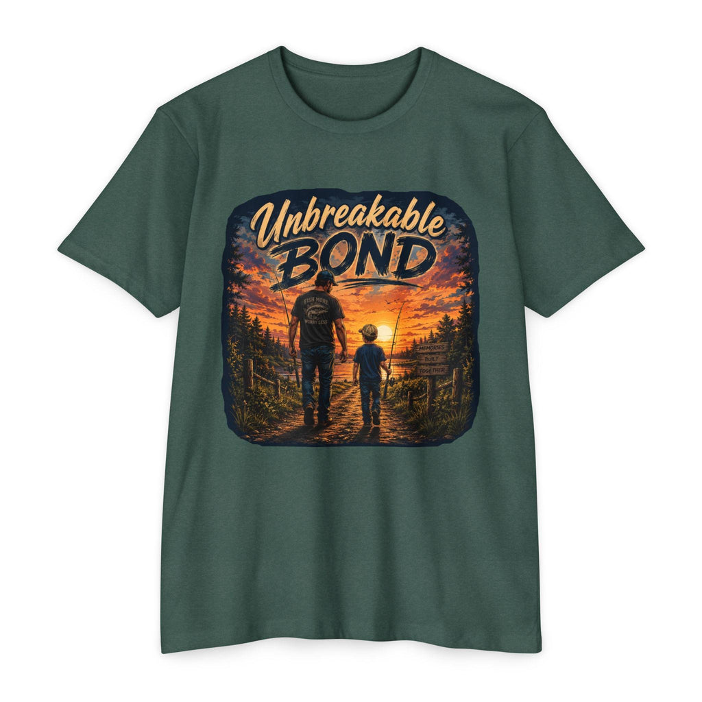 Unbreakable Bond Dad and Son T-Shirt | Father Son Sunset Design
