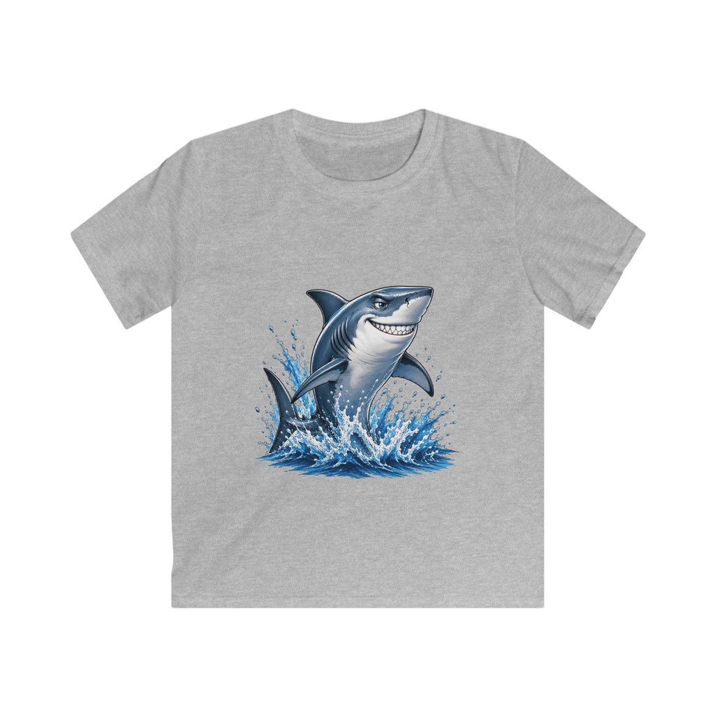 Jumping Shark Kids Tee | Playful Ocean Waves, Marine Animal Shirt