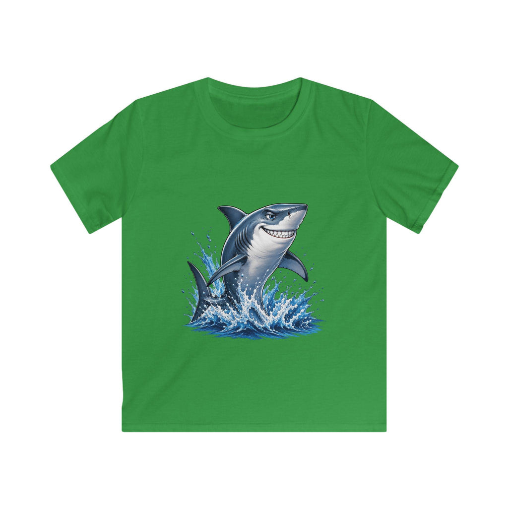Jumping Shark Kids Tee | Playful Ocean Waves, Marine Animal Shirt