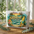 Weekend Vibes Surf Scene Weekender Bag | Tropical Beach, Surfboard, Sunset