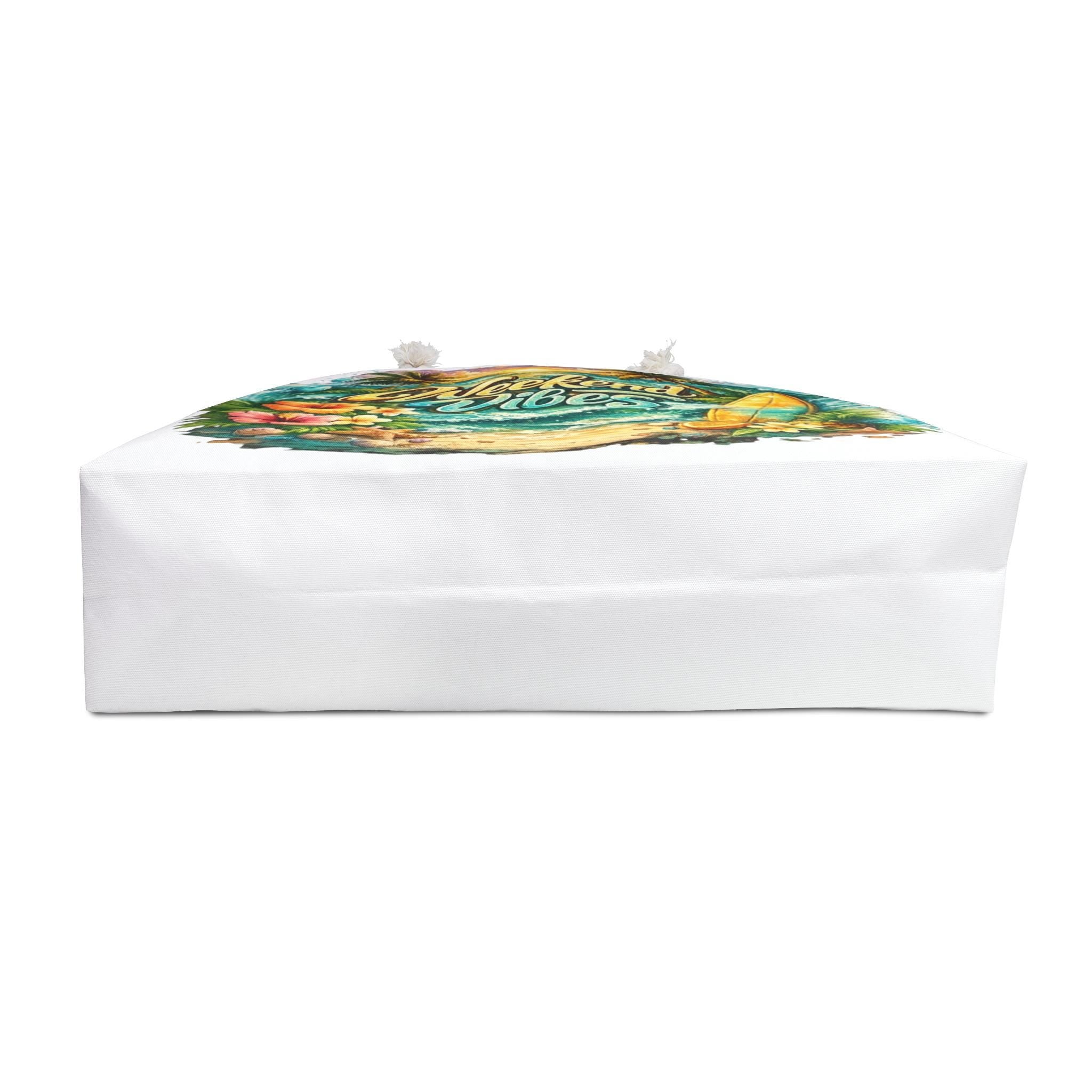 Weekend Vibes Surf Scene Weekender Bag | Tropical Beach, Surfboard, Sunset