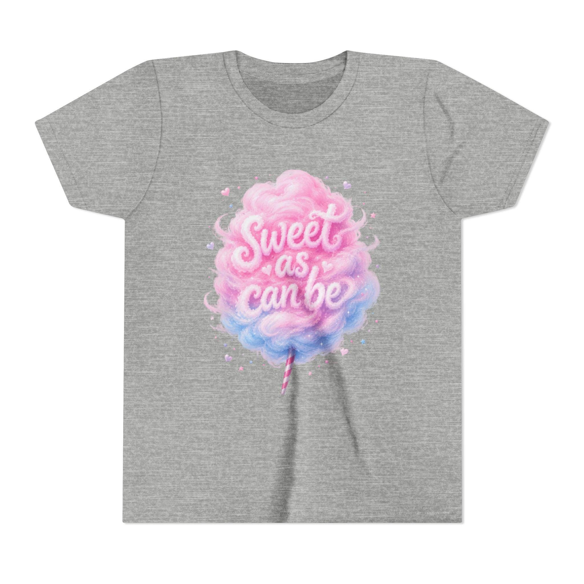 Sweet As Can Be cotton candy Youth Tee | pastel pink blue kids shirt