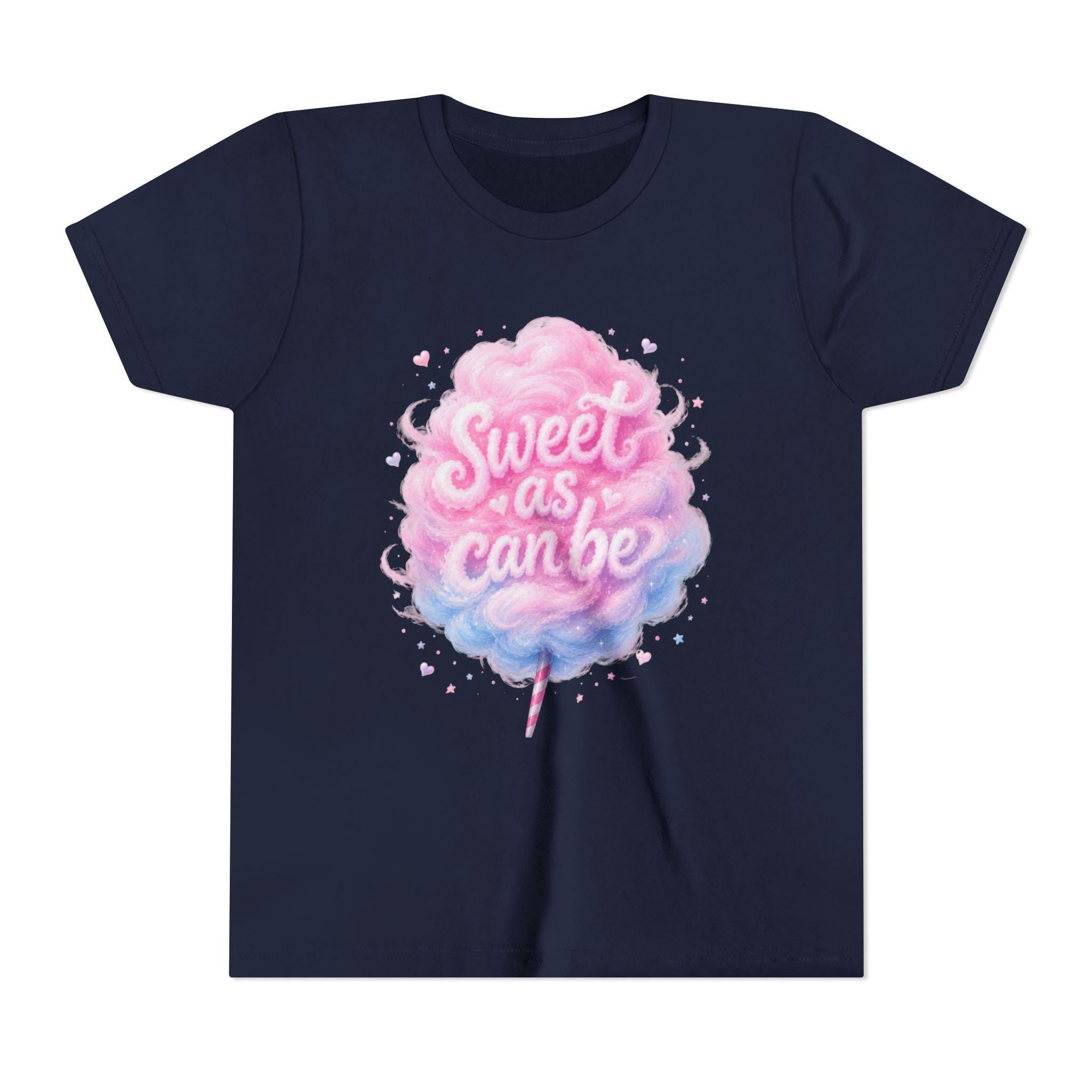 Sweet As Can Be cotton candy Youth Tee | pastel pink blue kids shirt