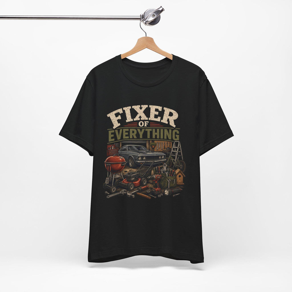 Fixer of Everything T-Shirt | Vintage Garage Tools Car Ladder Grill